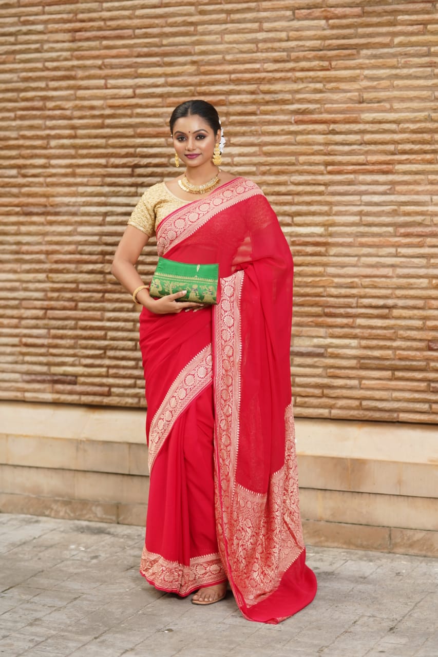 Khaddi Georgette Saree...