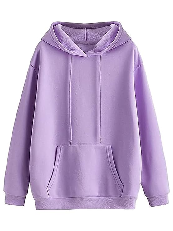 JUNEBERRY Women Sweatshirt with Hoodies, Fleece Material Full Sleeves Jumper Women Winter Wear, Hooded Neck Regular Fit Long Sleeve Womens Sweatshirt, Winter Wear for Women