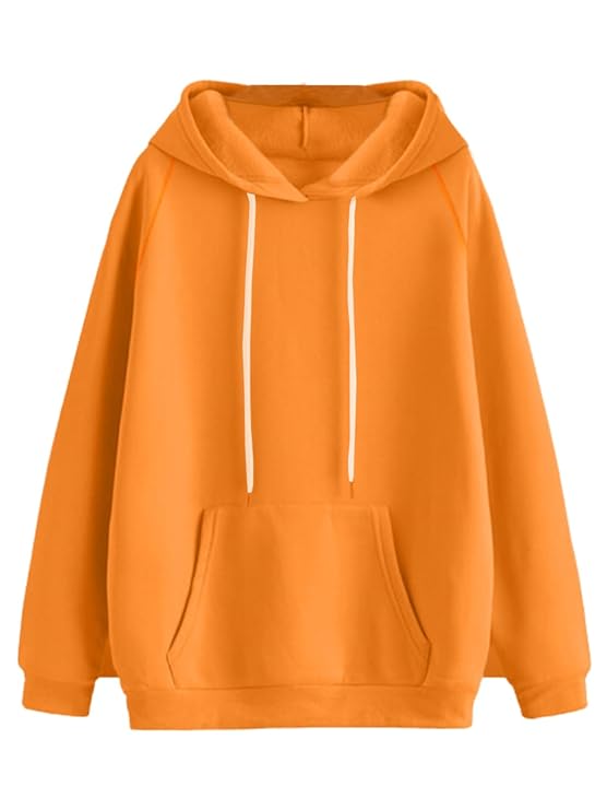 JUNEBERRY Women Sweatshirt with Hoodies, Fleece Material Full Sleeves Jumper Women Winter Wear, Hooded Neck Regular Fit Long Sleeve Womens Sweatshirt, Winter Wear for Women