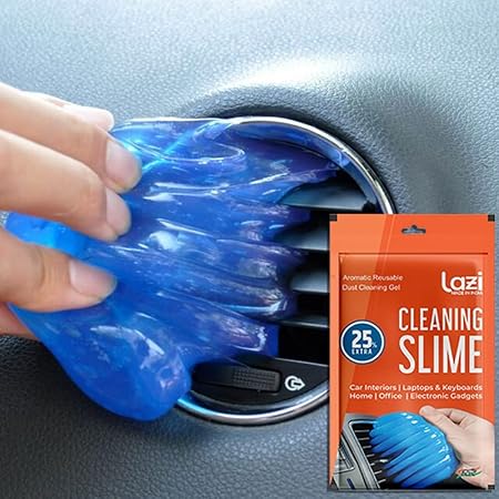 LAZI Blue Multipurpose Car AC Vent Dashboard Interior Dust Dirt Cleaner Cleaning Gel