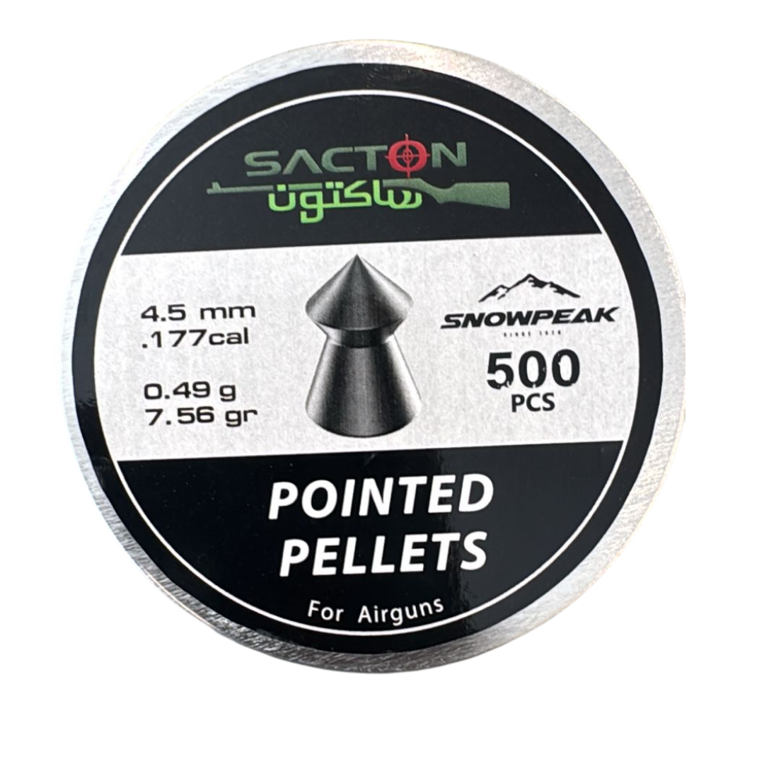 رصاص ساكتون عيار 4.5 وزن 7.56 غرين عدد 500 حبه