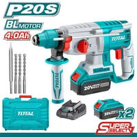 Tassellatore A Batteria SDS Plus 1,5J Con Caricabatterie E Batteria 4AH Total