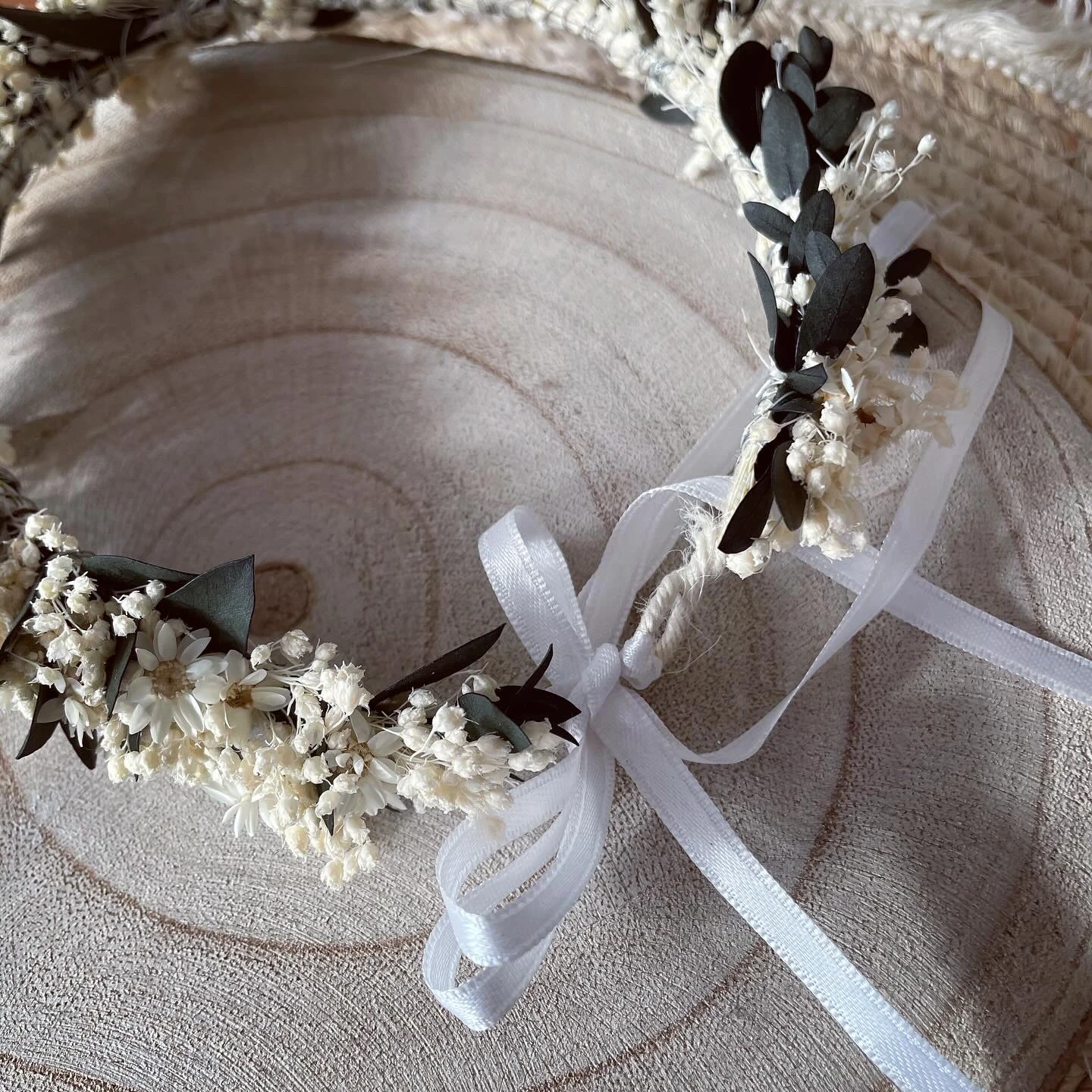 Haarkranz aus Trockenblumen