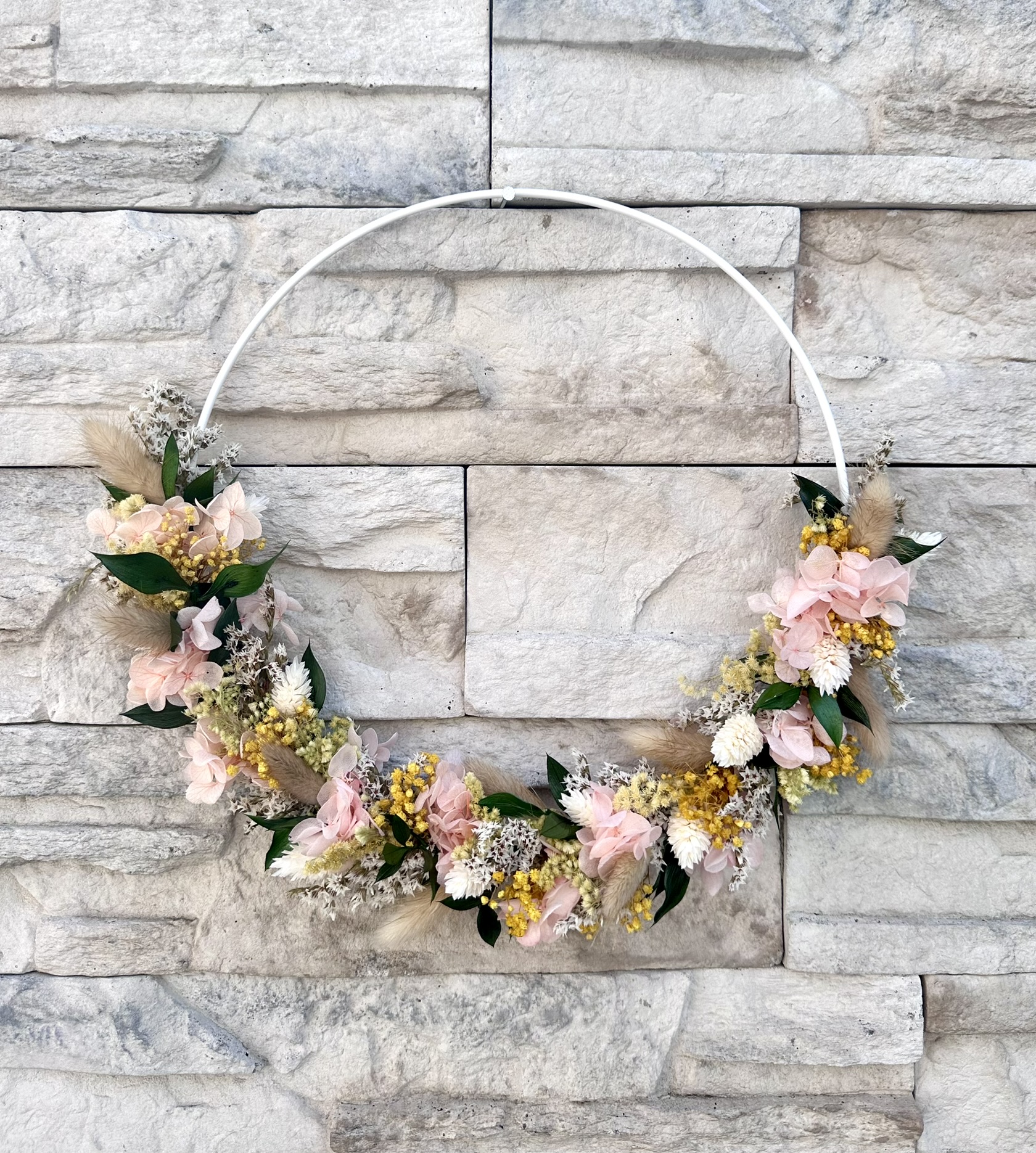 Loop aus Trockenblumen - ca. 25cm