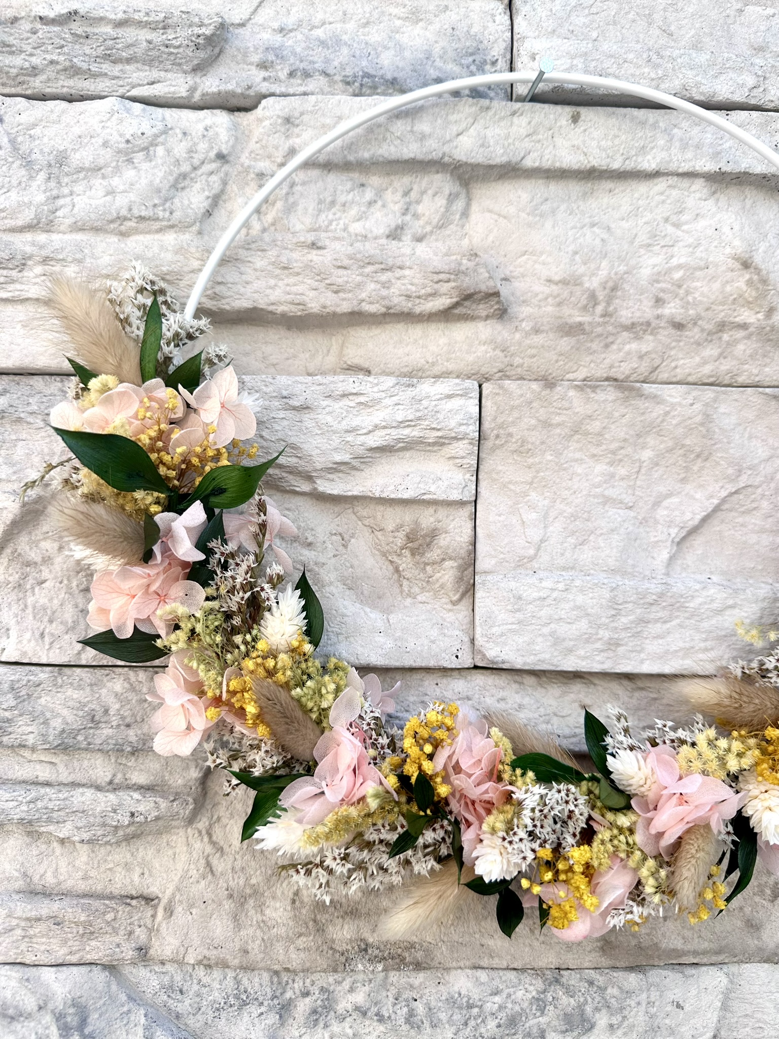 Loop aus Trockenblumen - ca. 25cm