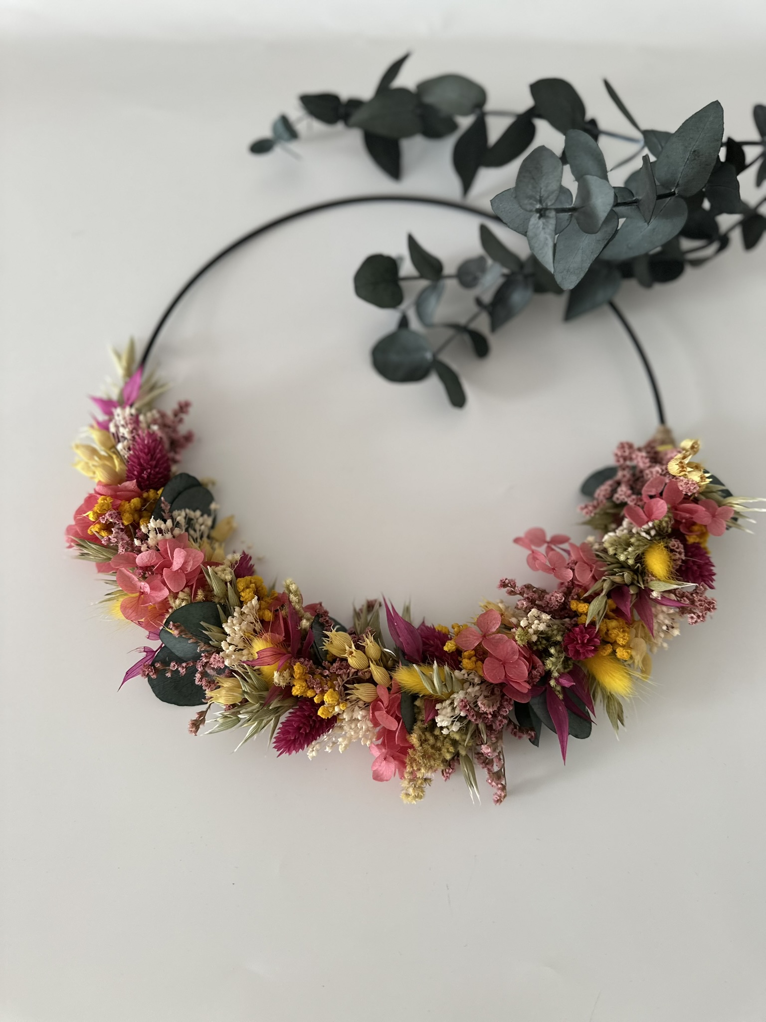 Loop aus Trockenblumen - ca. 25cm