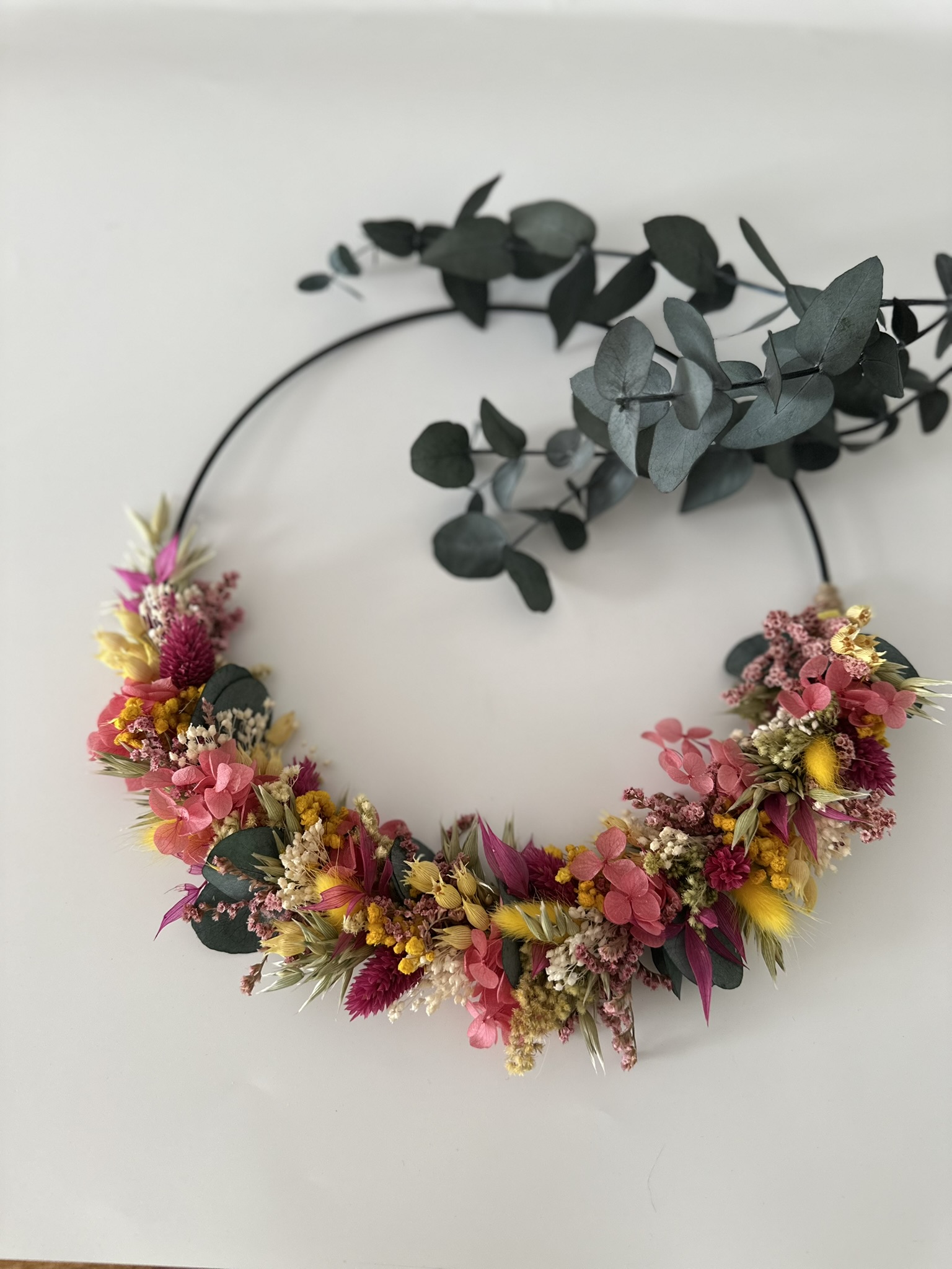 Loop aus Trockenblumen - ca. 25cm