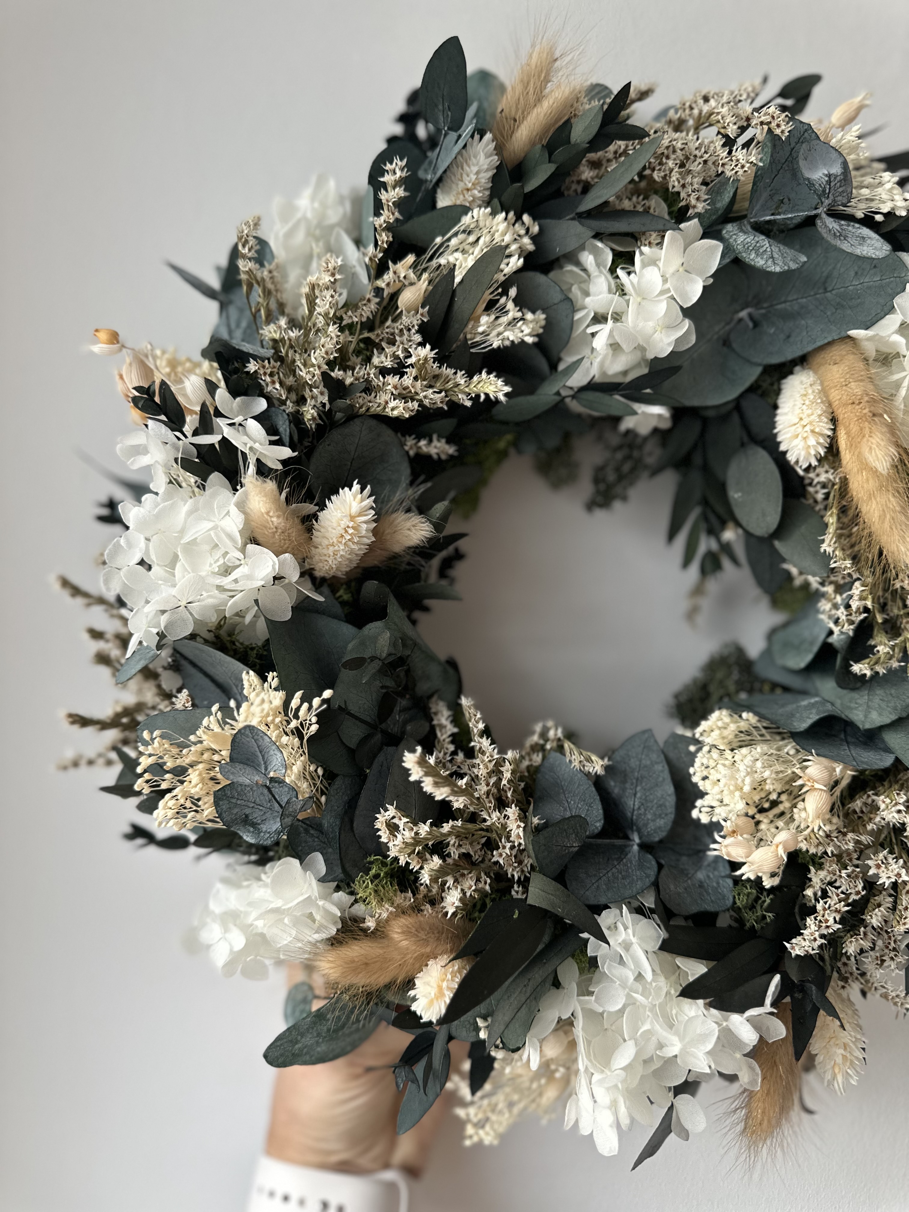 Kranz aus Trockenblumen und Islandmoos ca. 34cm