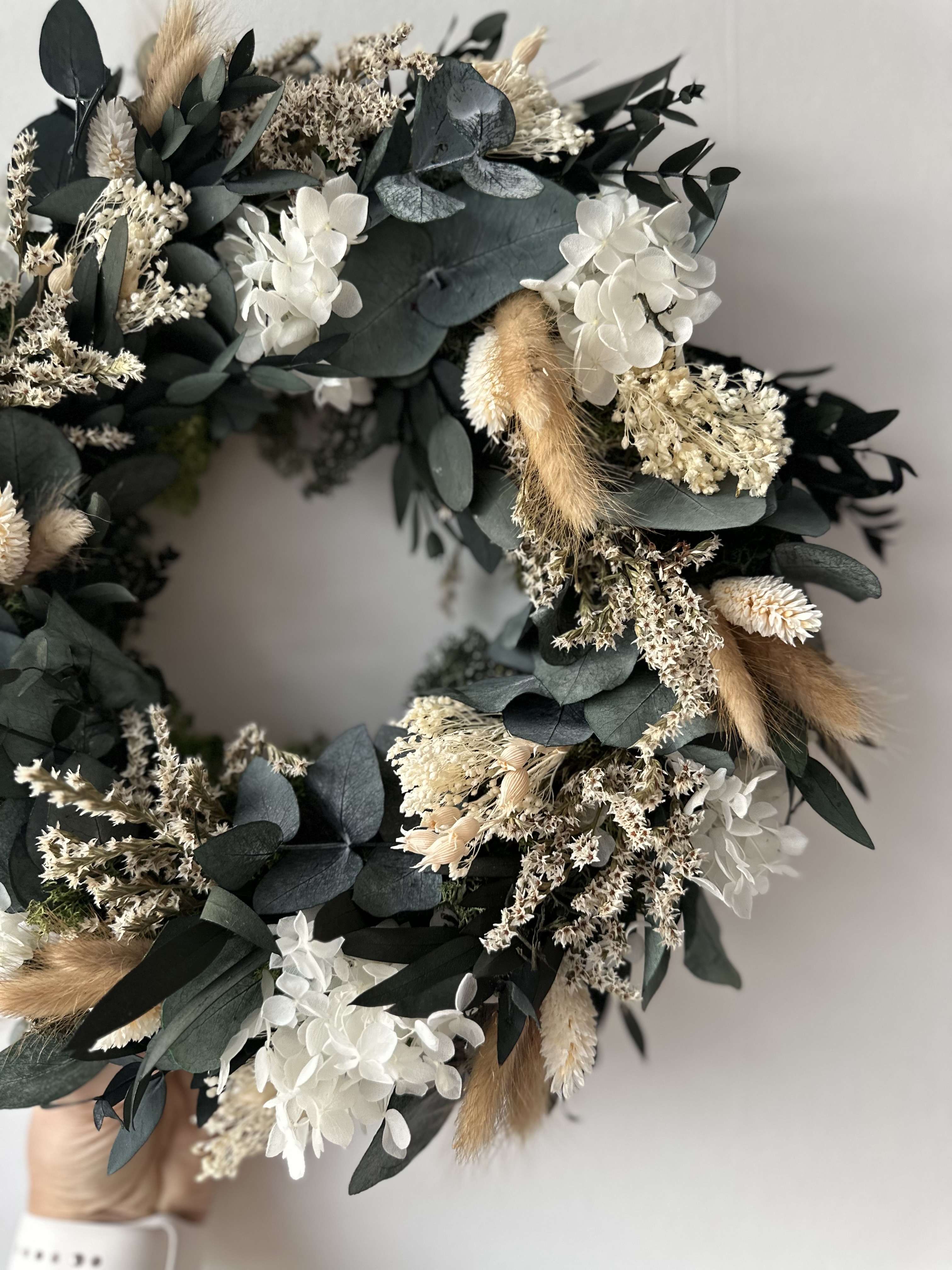 Kranz aus Trockenblumen und Islandmoos ca. 34cm