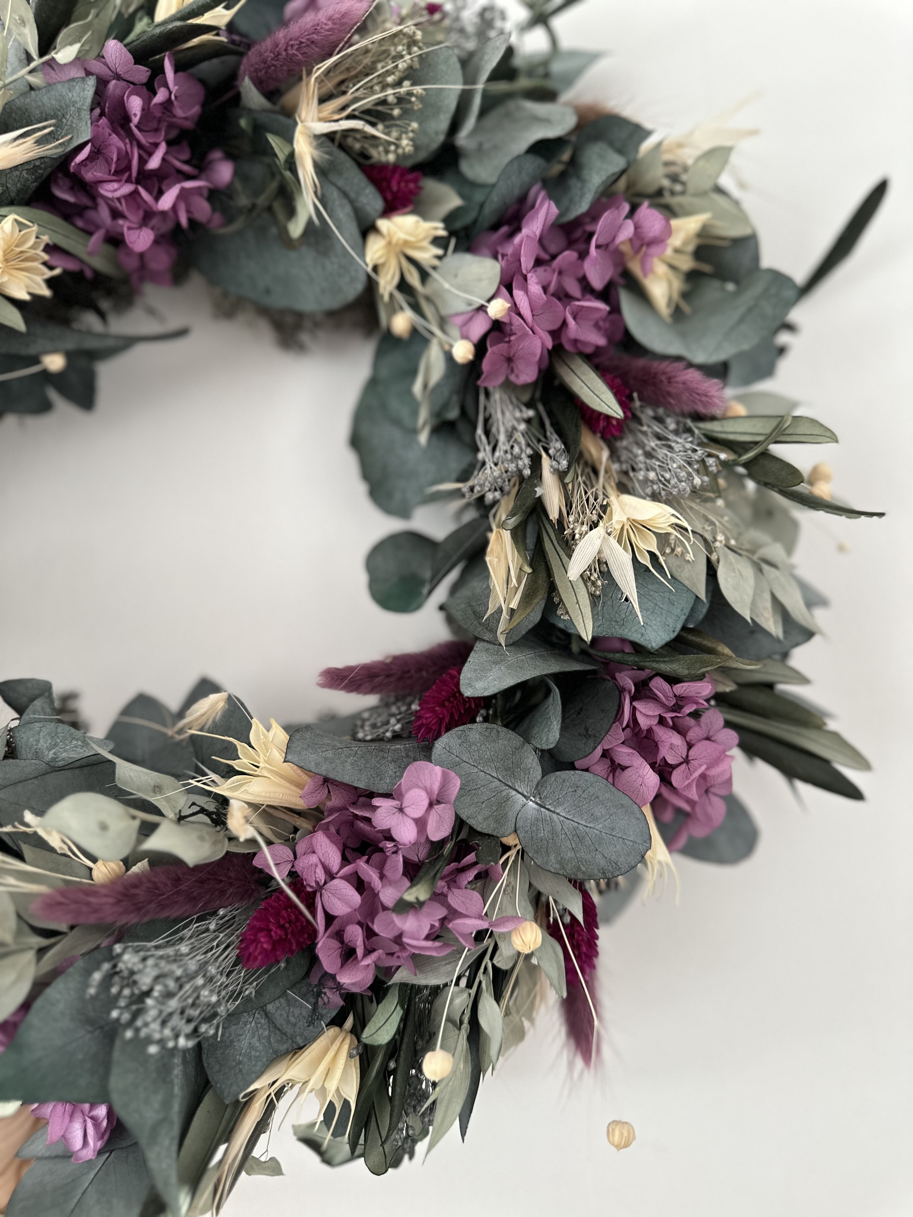 Kranz aus Trockenblumen und Islandmoos ca. 40cm