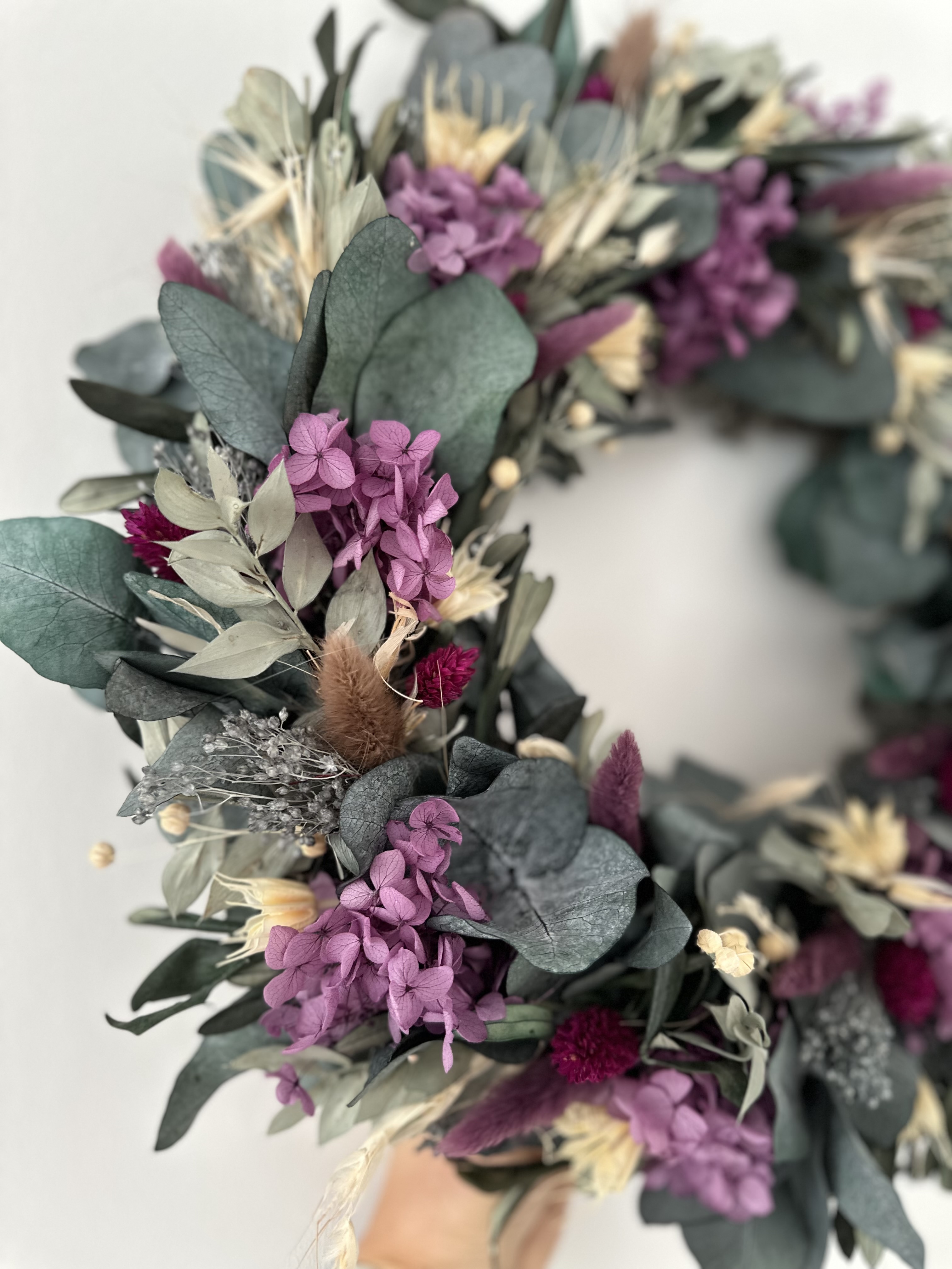 Kranz aus Trockenblumen und Islandmoos ca. 40cm