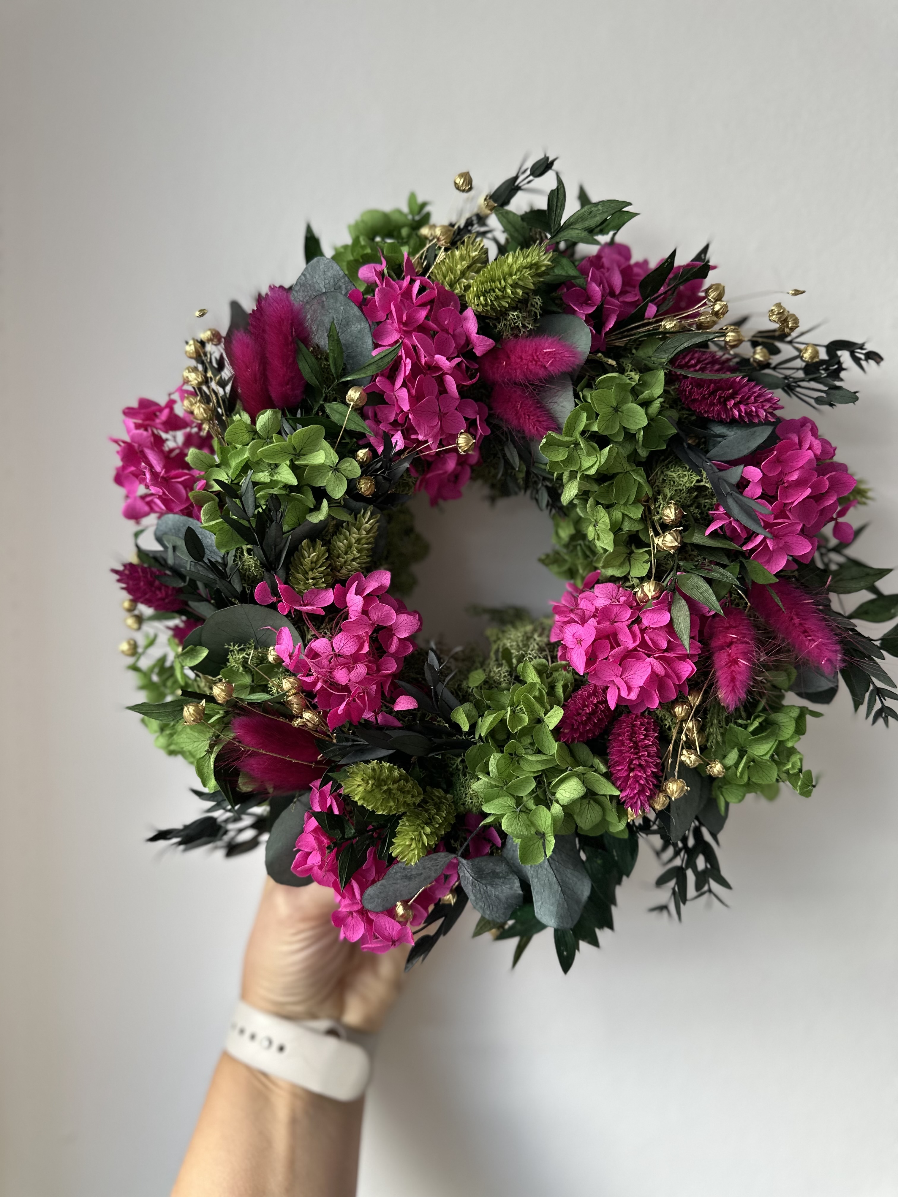 Kranz aus Trockenblumen ca. 27cm