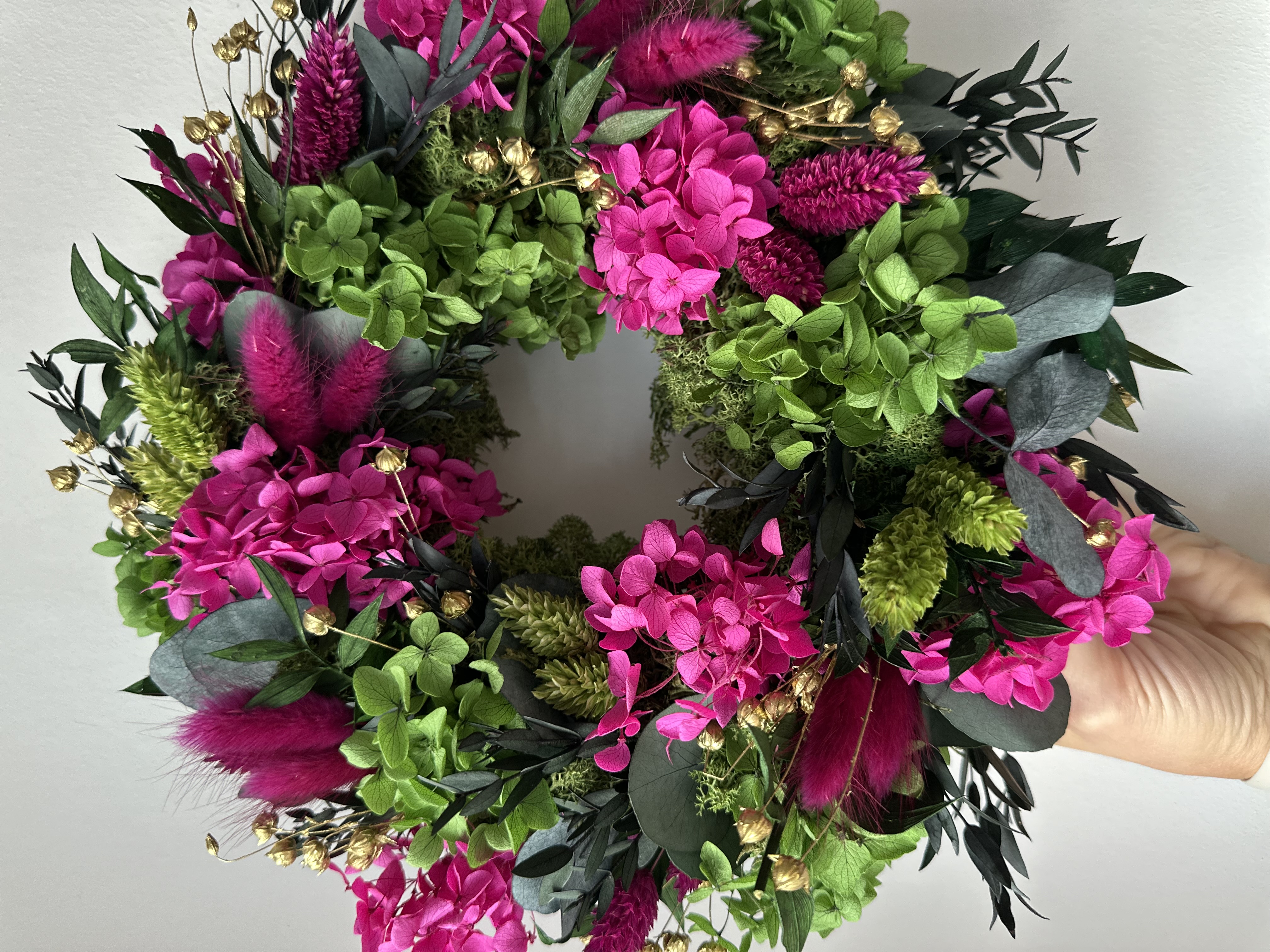 Kranz aus Trockenblumen ca. 27cm