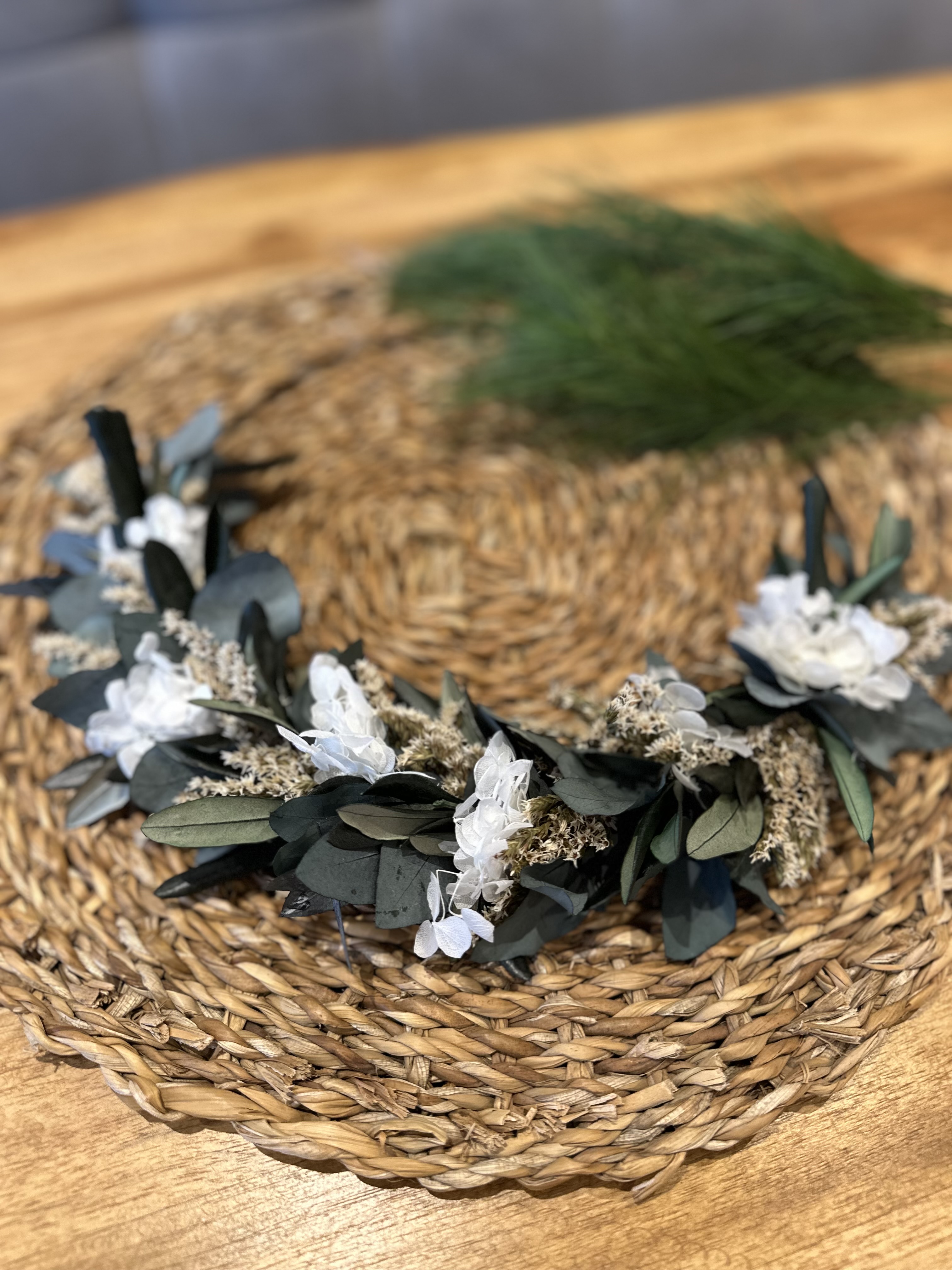 Loop aus Trockenblumen - ca. 25cm