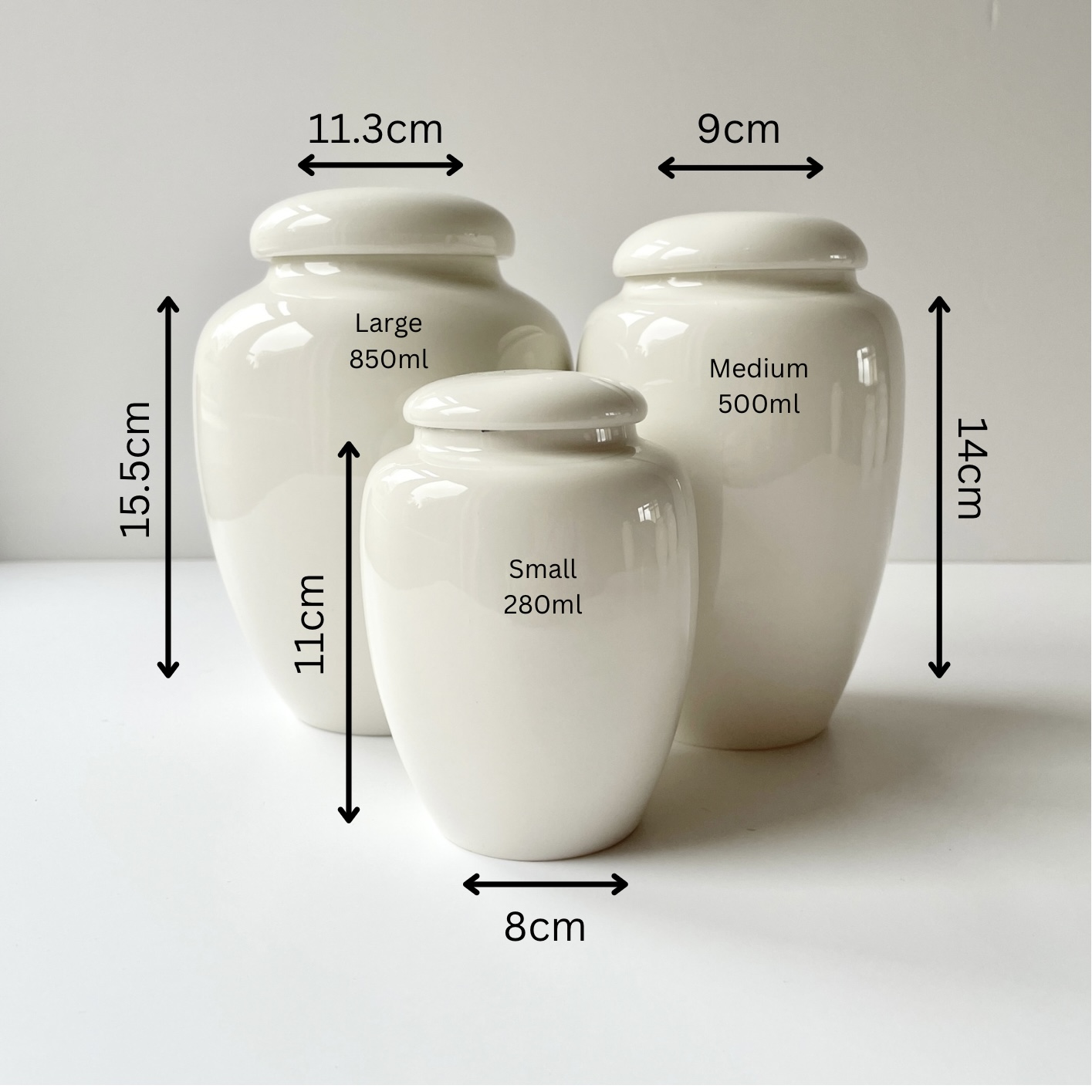 Large Ceramic Personalised Talhas Urn - Infant Urn for Ashes 