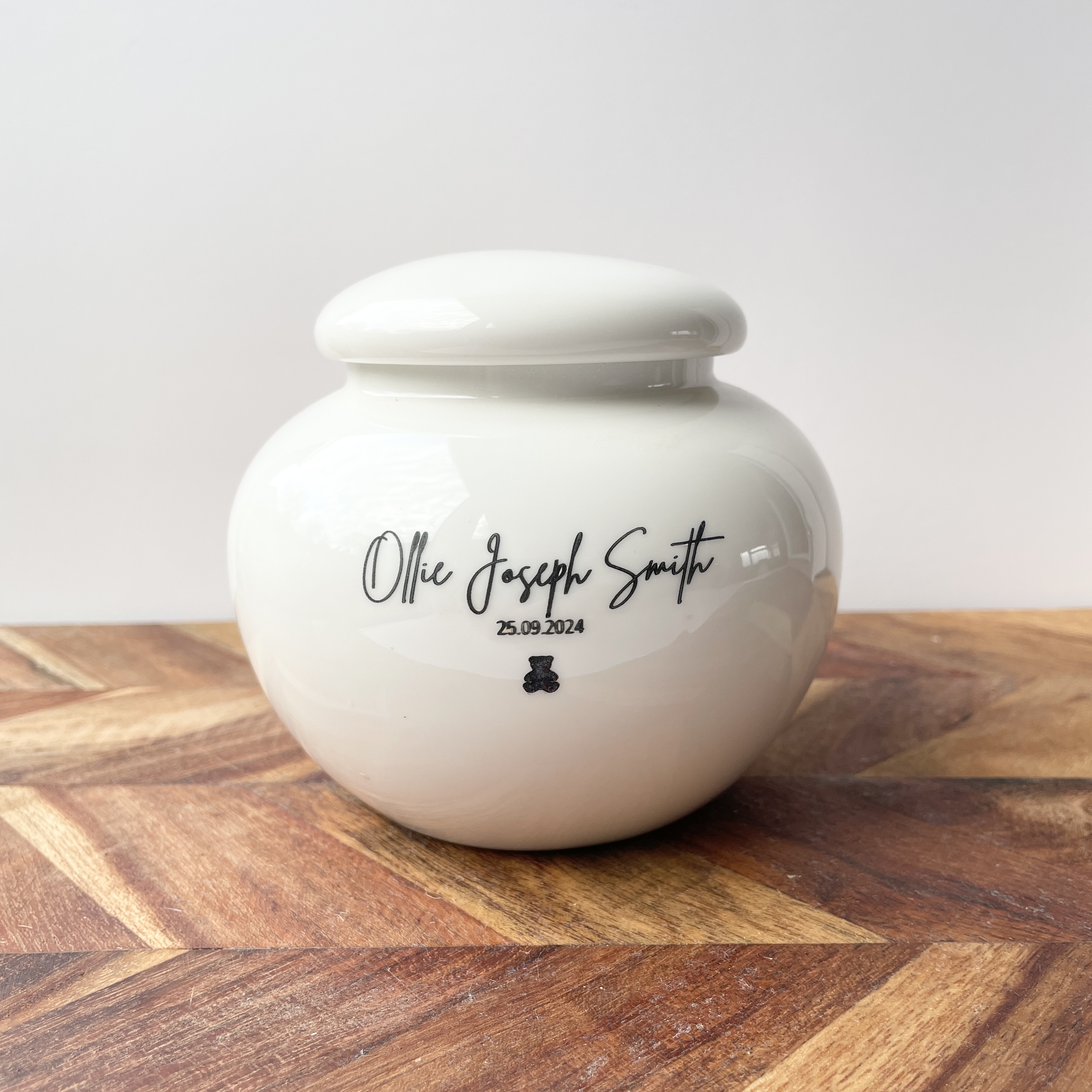 Medium Bloom Memorial  - Ceramic Urn for Infant Ashes 