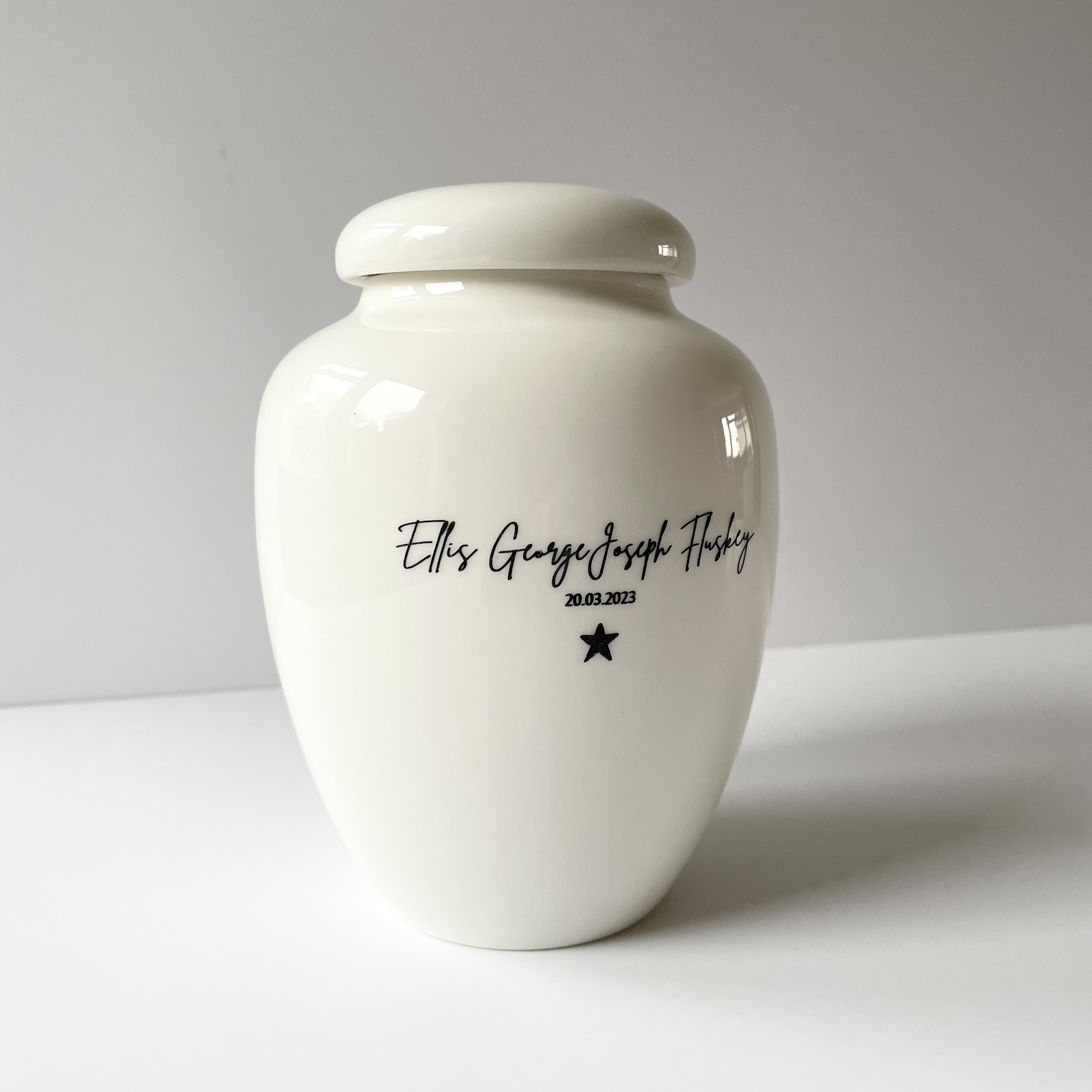 Large Talhas Urn - Ceramic Urn for Baby Ashes 