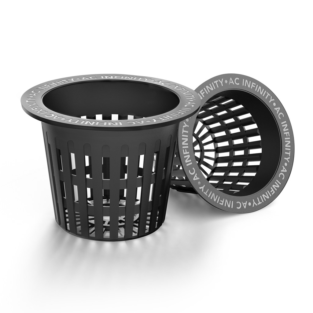 Mesh Net Cups, Slotted Pots with Wide Lips, 25-Pack