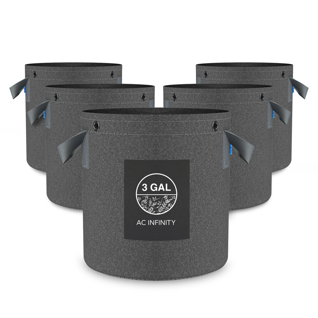 Heavy Duty Reusable Fabric Pots - 5 Pack