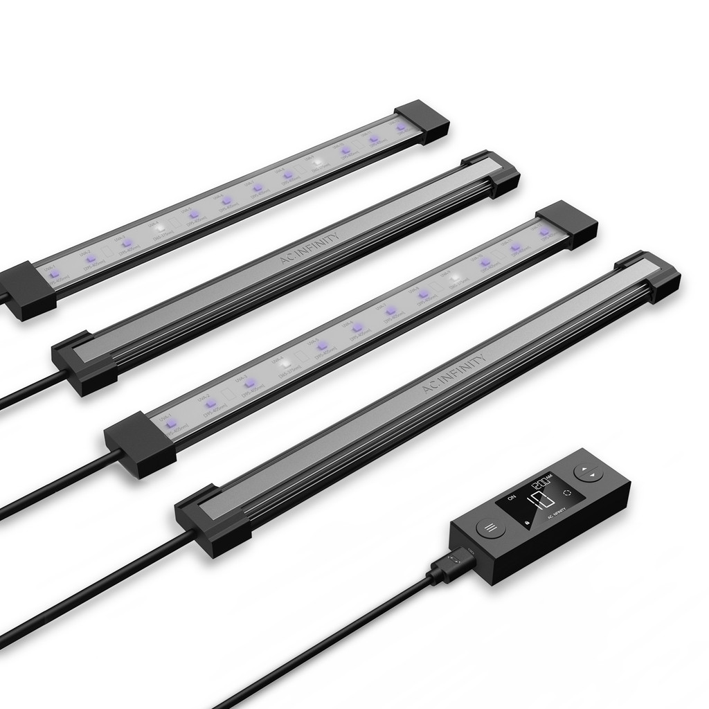 IONBEAM U4, Targeted Spectrum UV LED Grow Light Bars, 4-Bar Kit, 11-Inch