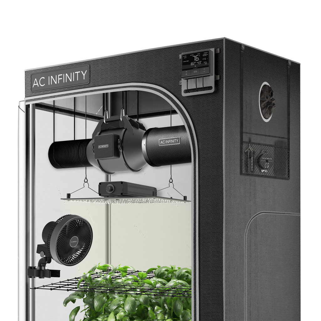Advance Grow Tent System 3x3, 3-Plant Kit, WiFi-Integrated Controls to Automate Ventilation, Circulation, Full Spectrum LM301H LED Grow Light