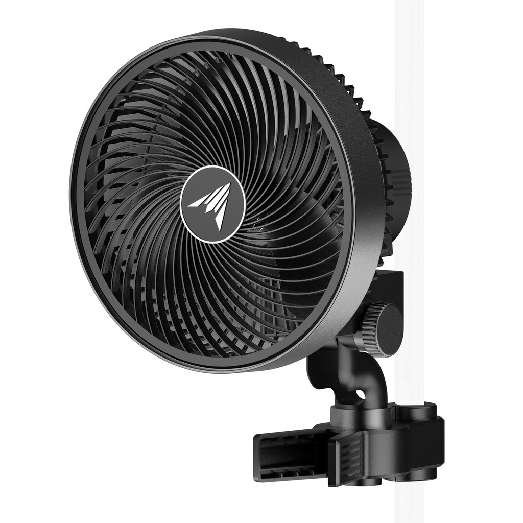 CLOUDRAY A6, Gen 2 Grow Tent Clip Fan 6” with Long-Life EC Motor, 10-Level Dynamic Wind Modes & Fan Speeds, Manual Swivel
