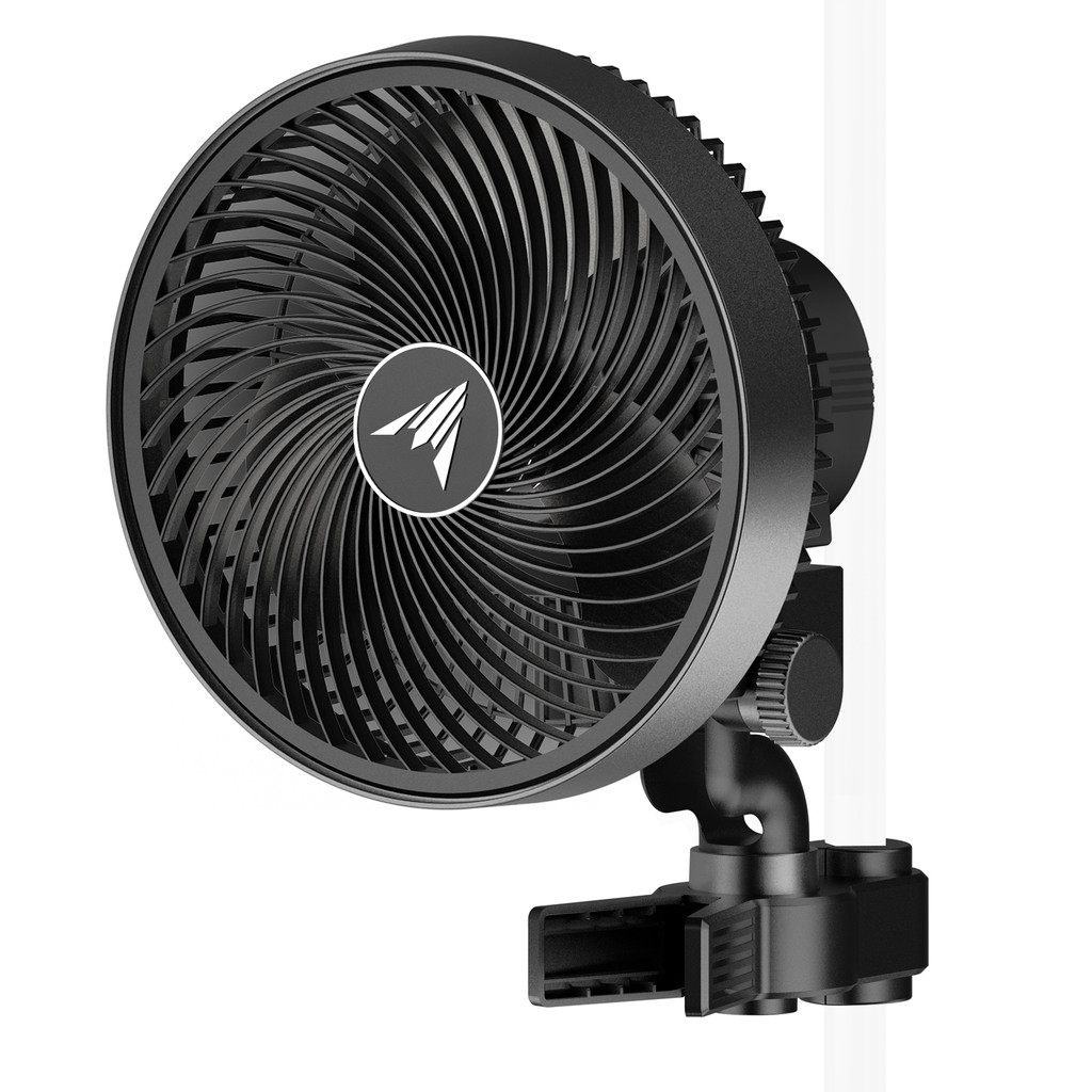 CLOUDRAY A9, Gen 2 Grow Tent Clip Fan 9” with Long-Life EC Motor, 10-Level Dynamic Wind Modes & Fan Speeds, Manual Swivel