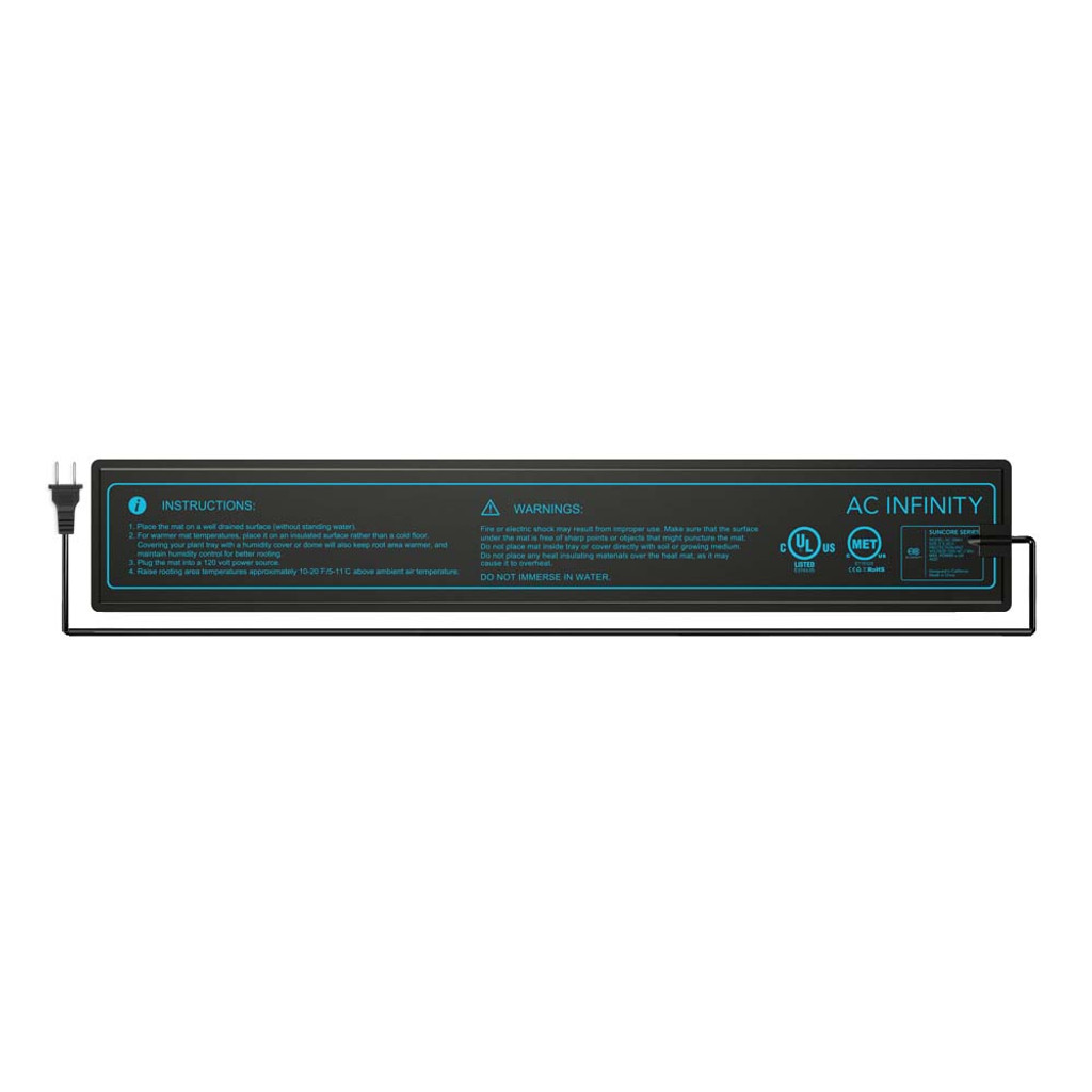 SUNCORE A1, Seedling Heat Mat, IP-67 Waterproof, 3" x 20"
