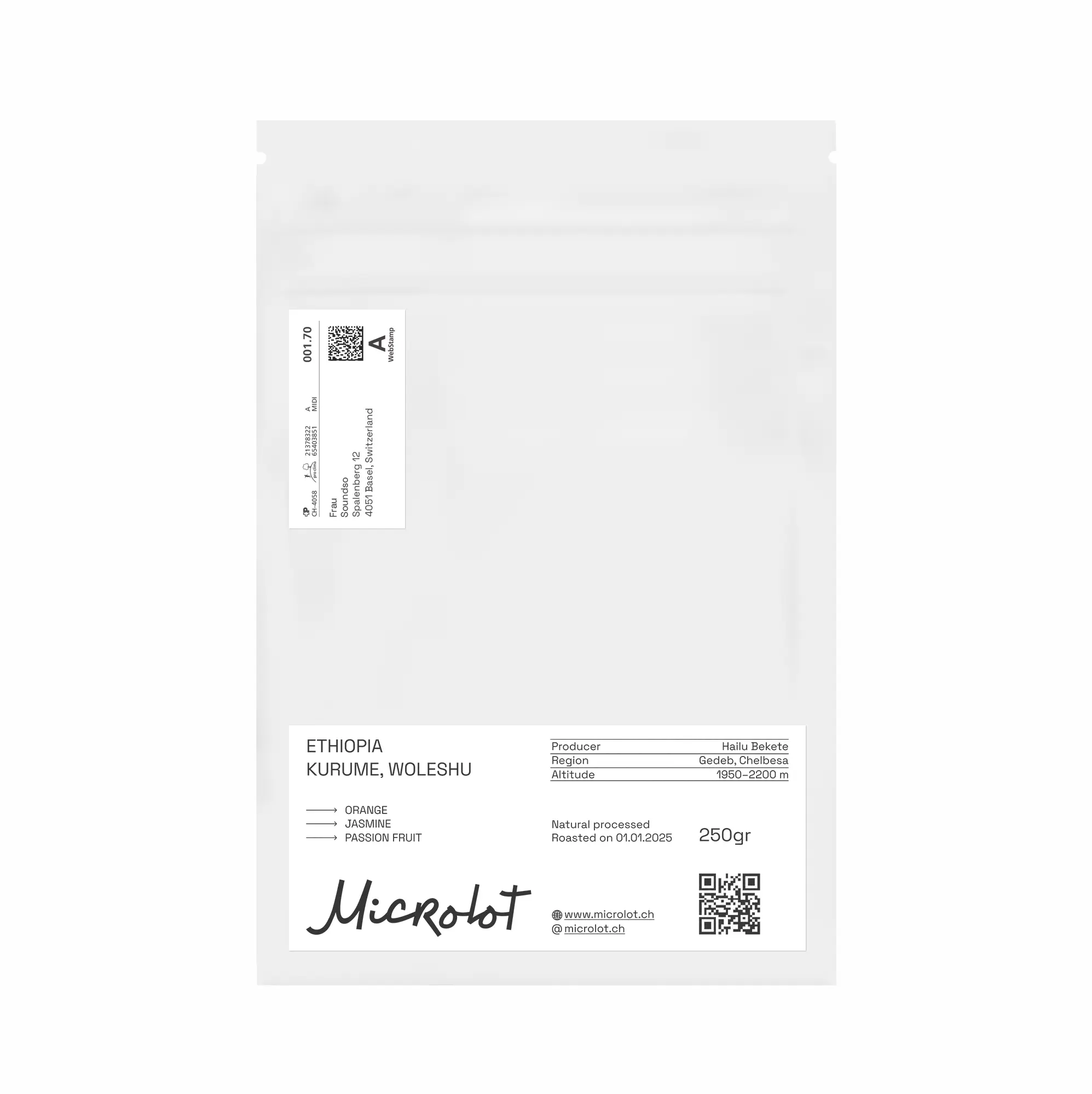 ETHIOPIA - KURUME, WOLESHU ⁄ NATURAL