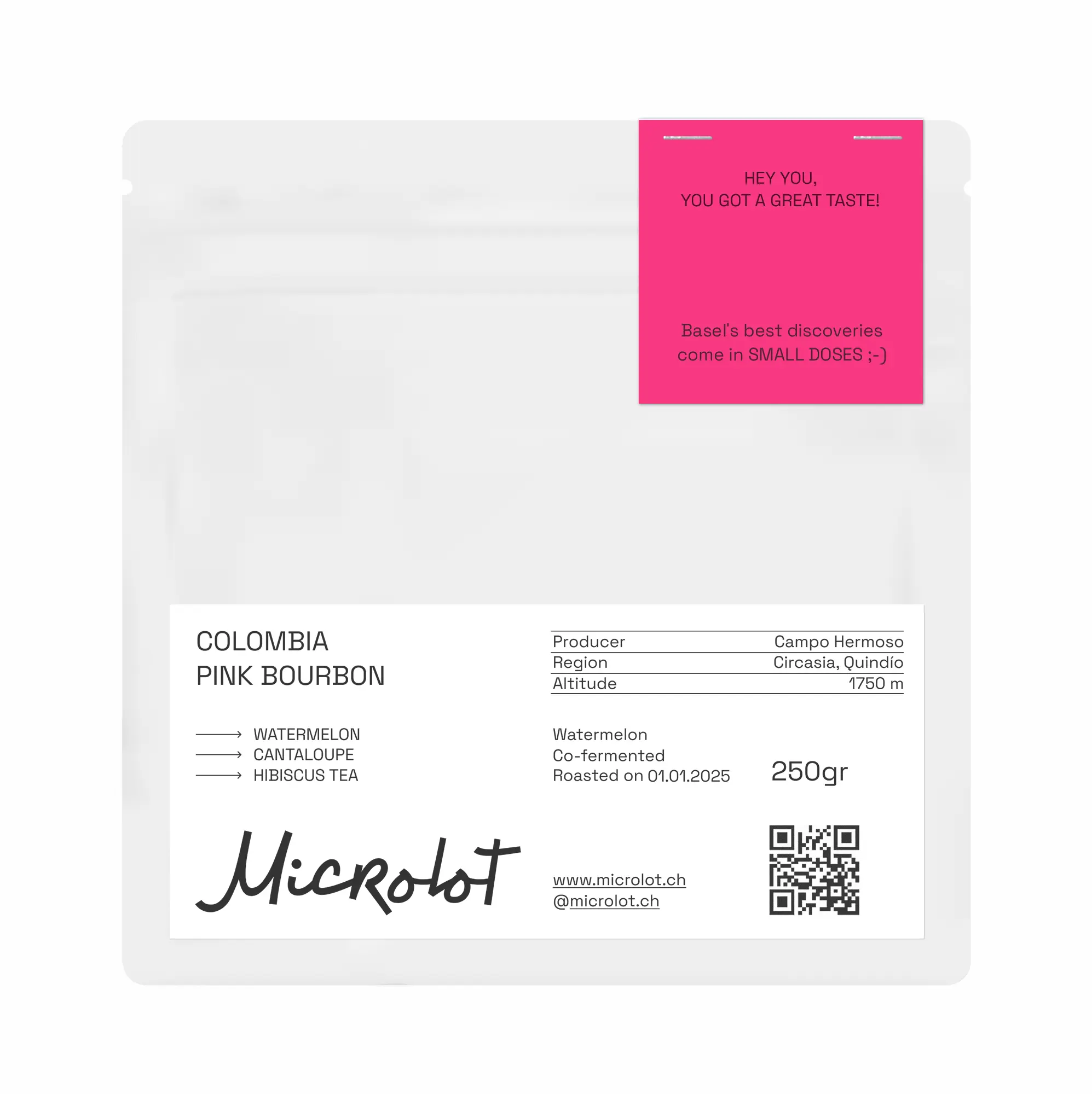 COLOMBIA – PINK BOURBON ⁄ CO-FERMENTED