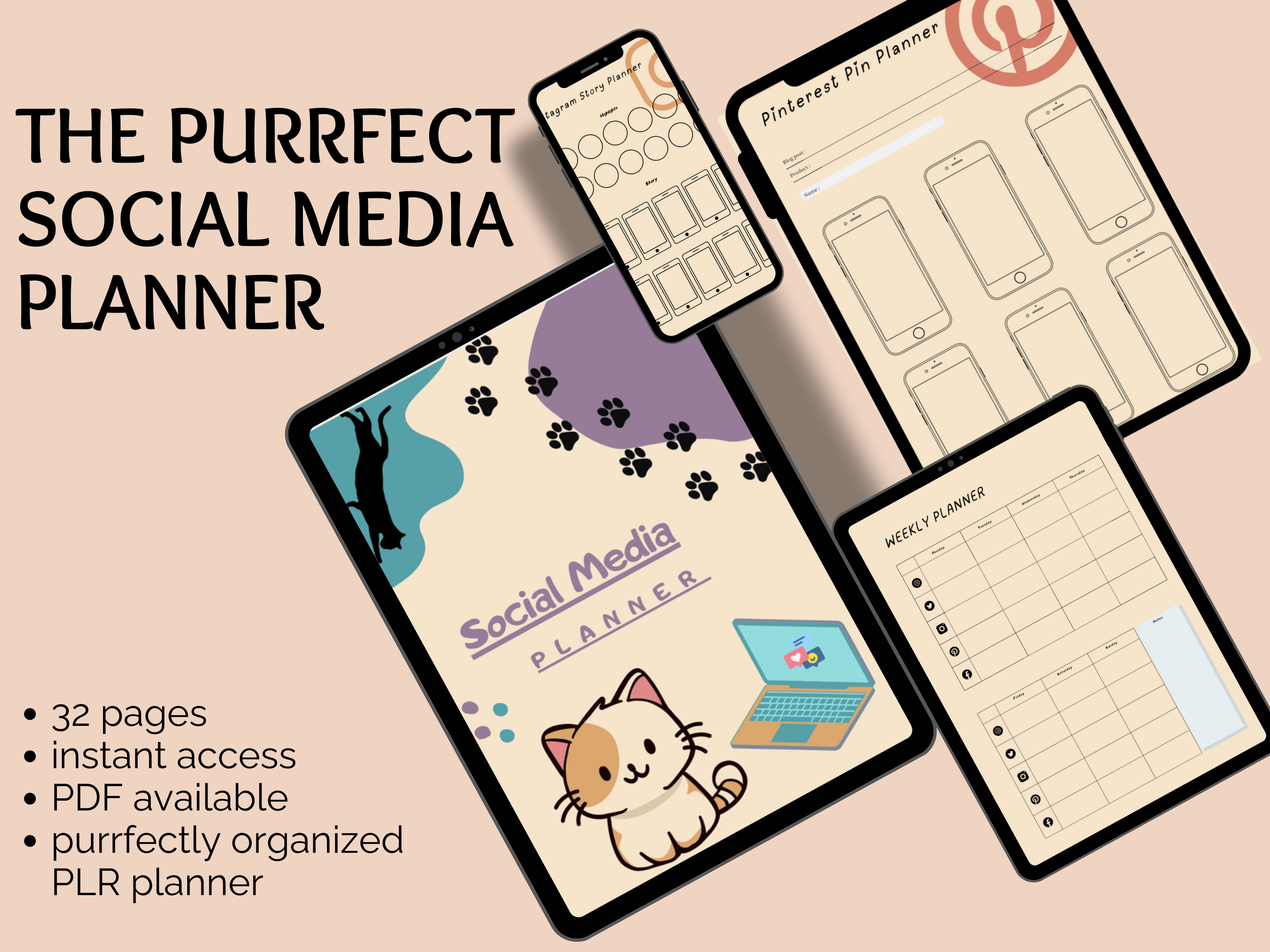 The Purrfect Social Media Planner