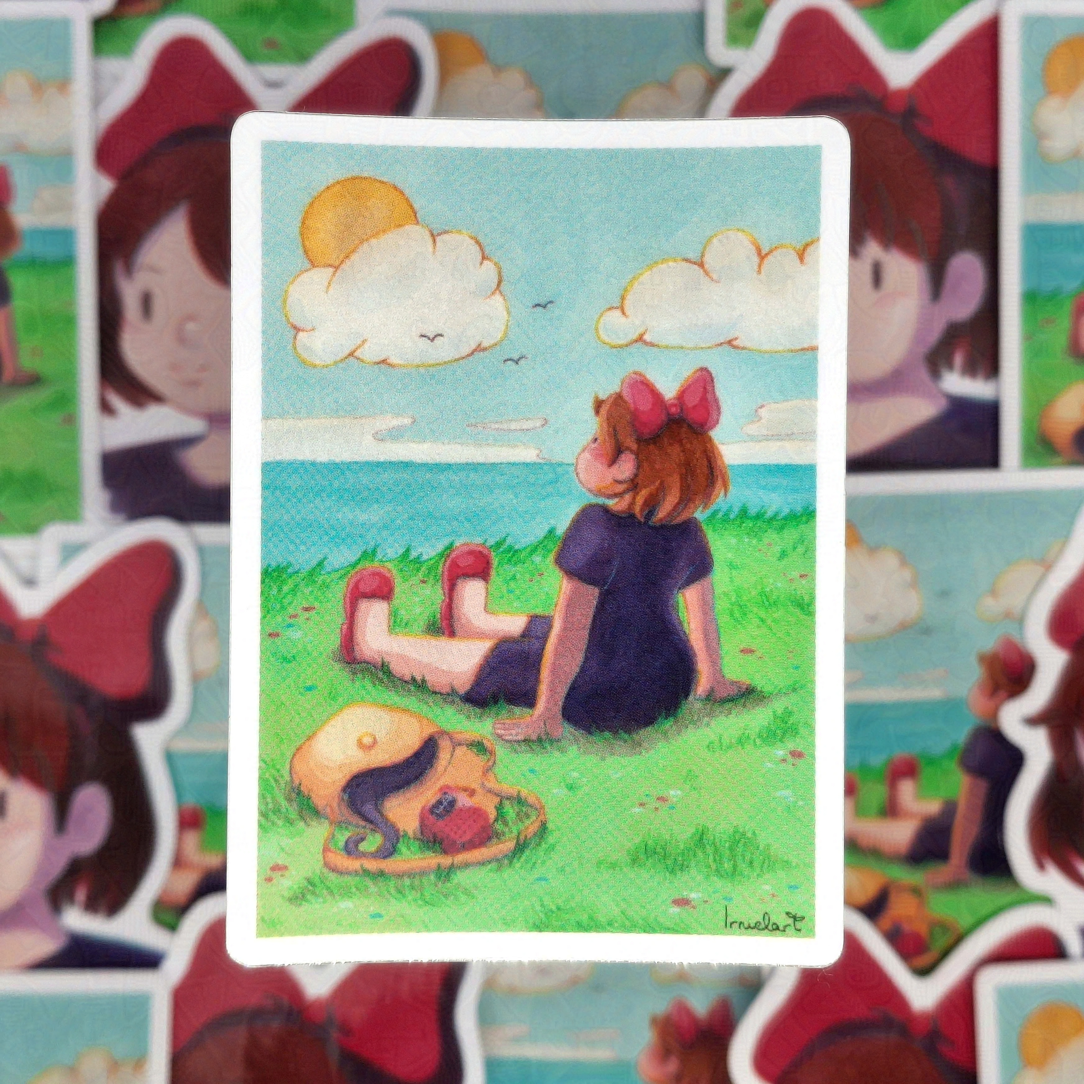 Kiki the witch landscape - Vinyl sticker