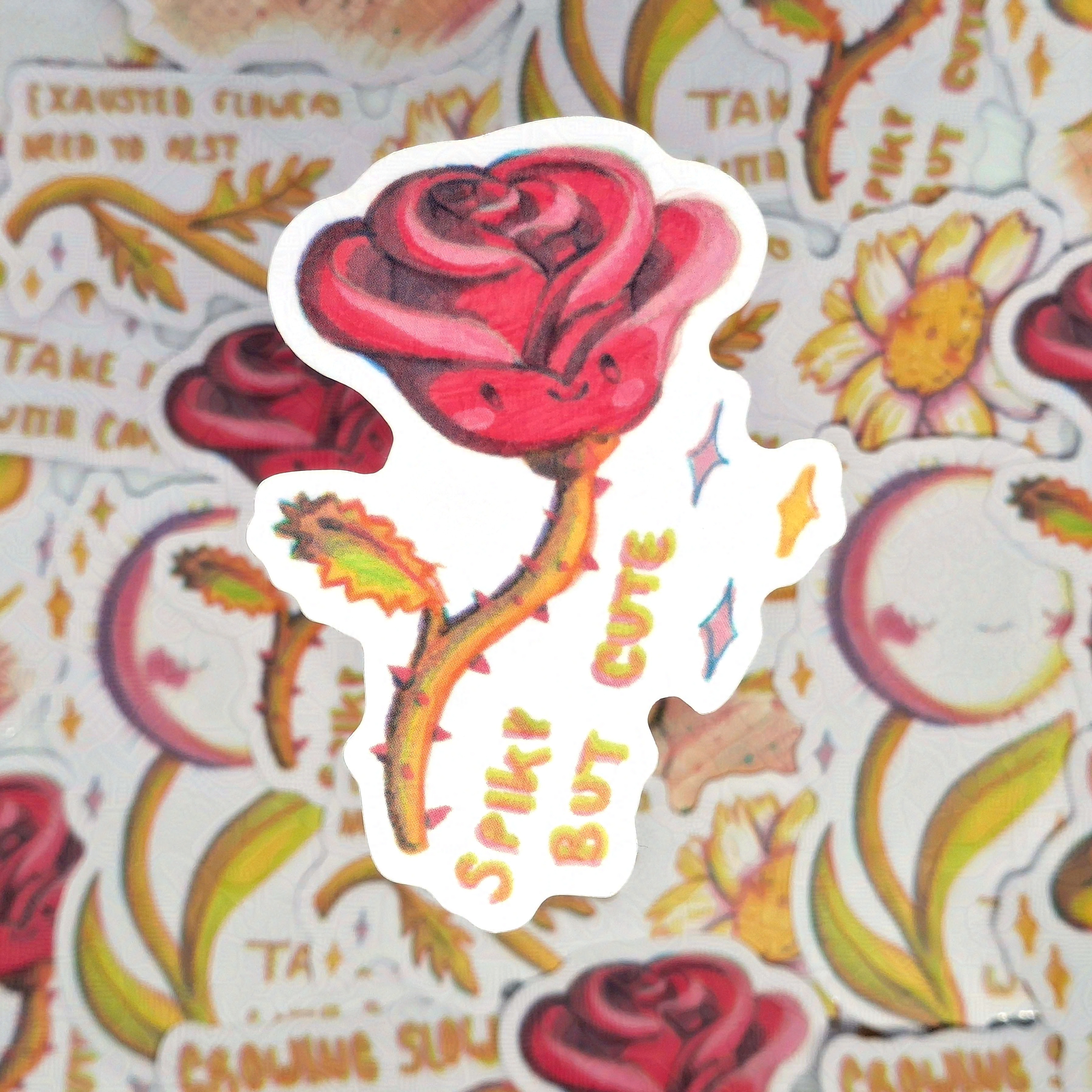 Spiky flower - Vinyl sticker