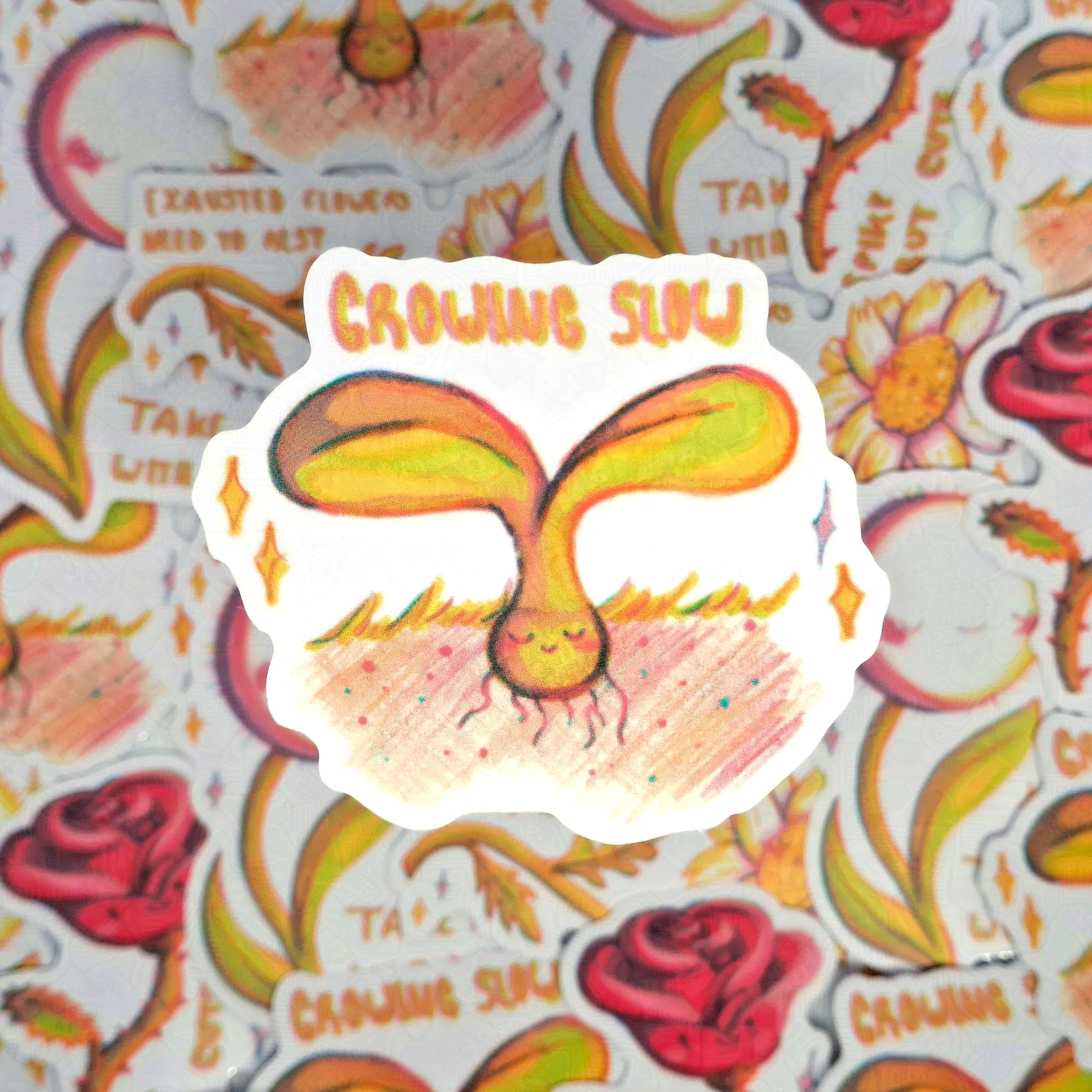 Growing slow - Vinyl sticker