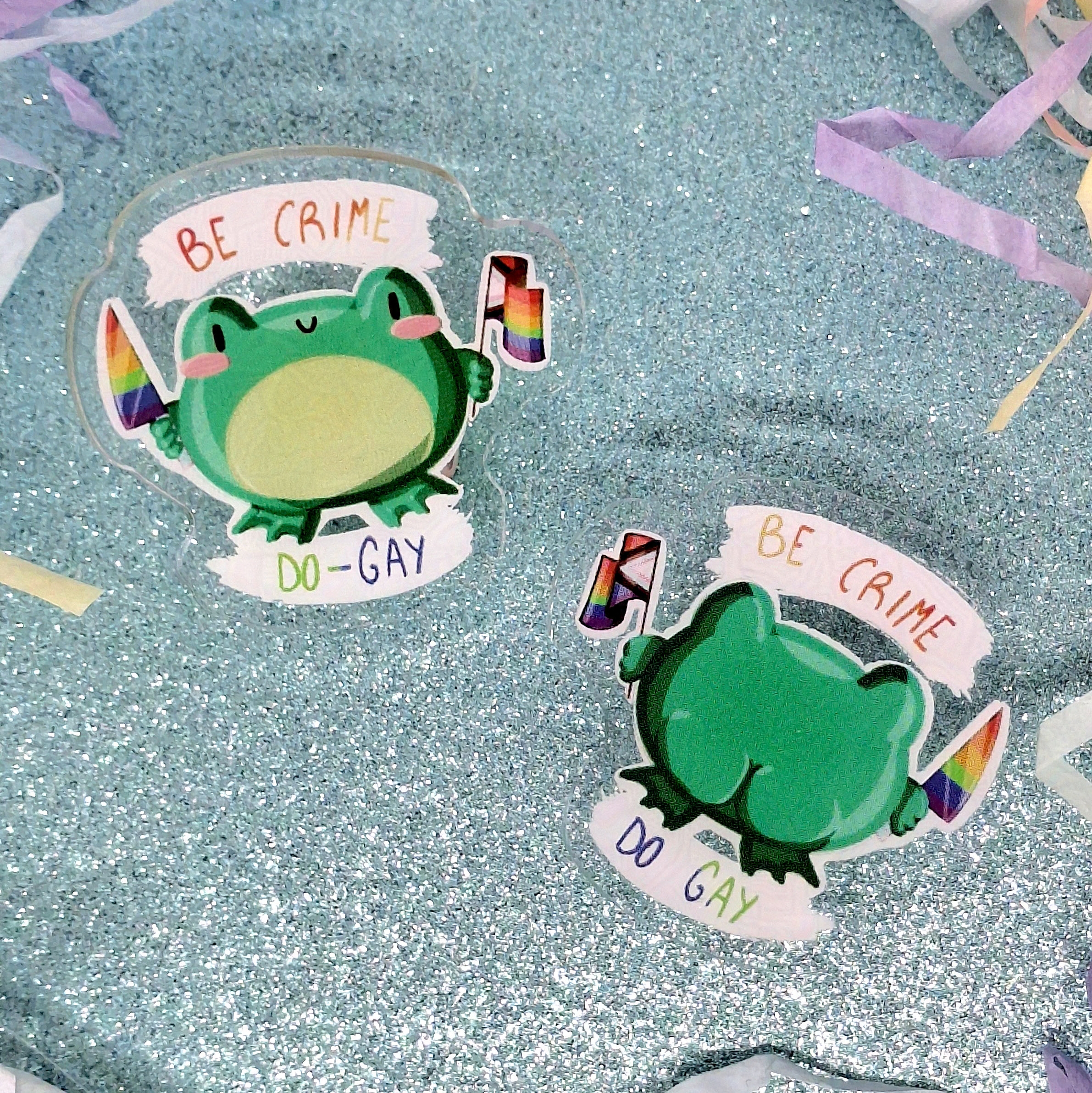 Be crime do gay - Acrylic Pin