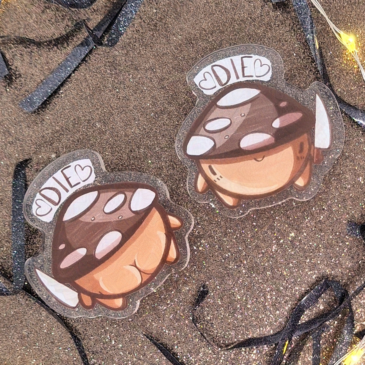 Die - Acrylic Pin