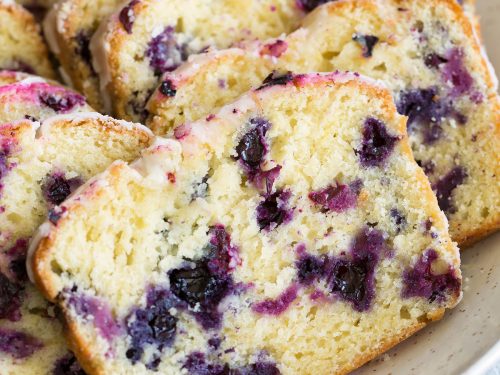 Blueberry Lemon Bread (Slice)