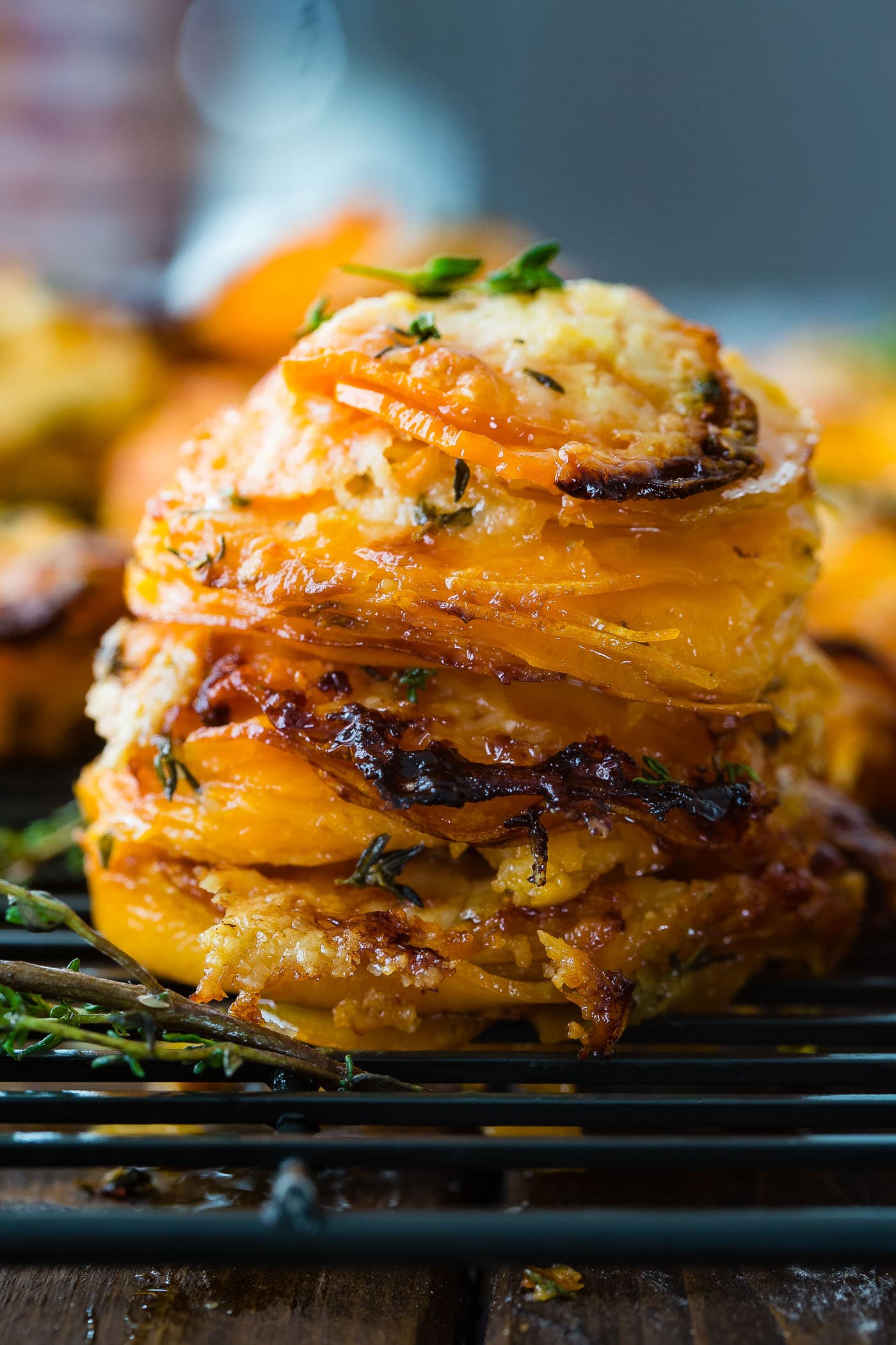 MC's Cheesy Herb Sweet Potato Stack