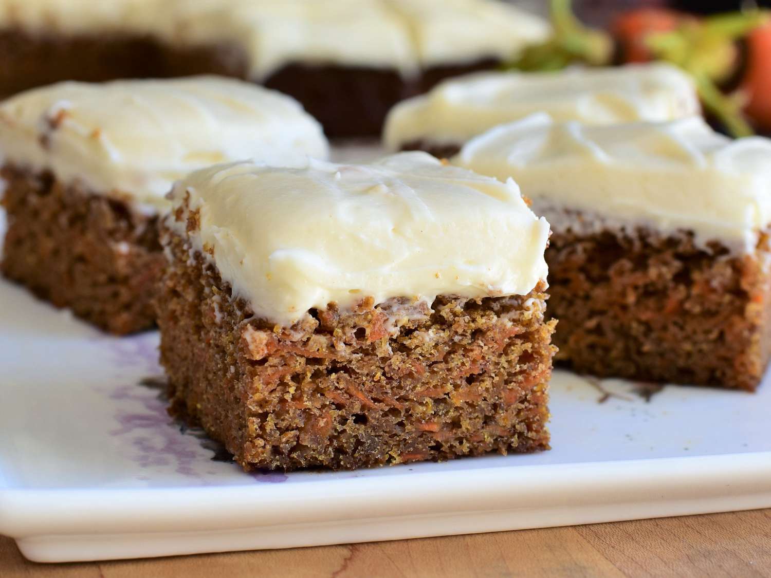 Island Spirit Carrot Cake Square w/ A Dollop of Rum Buttercream Frosting