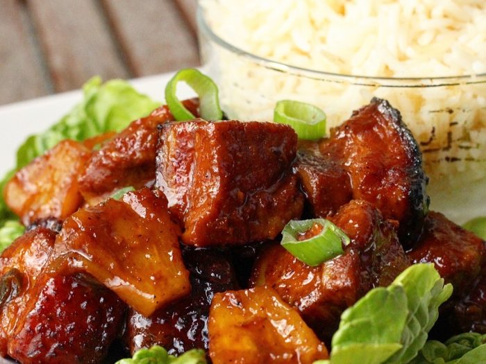 Pineapple Ginger Pork Belly Bites!