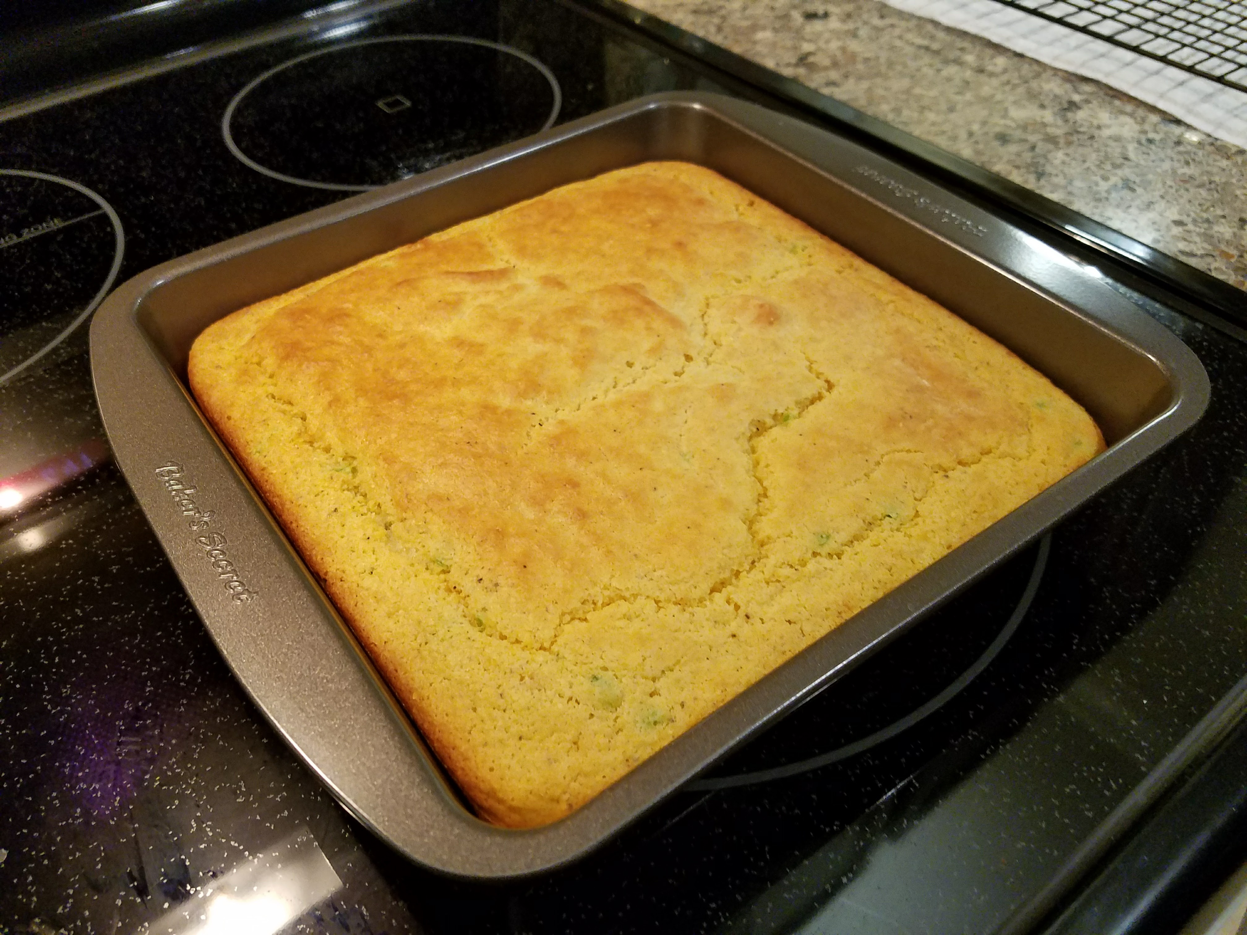 Jalapeno Pepper Jack Cornbread (One 7 x 7 inch pan)
