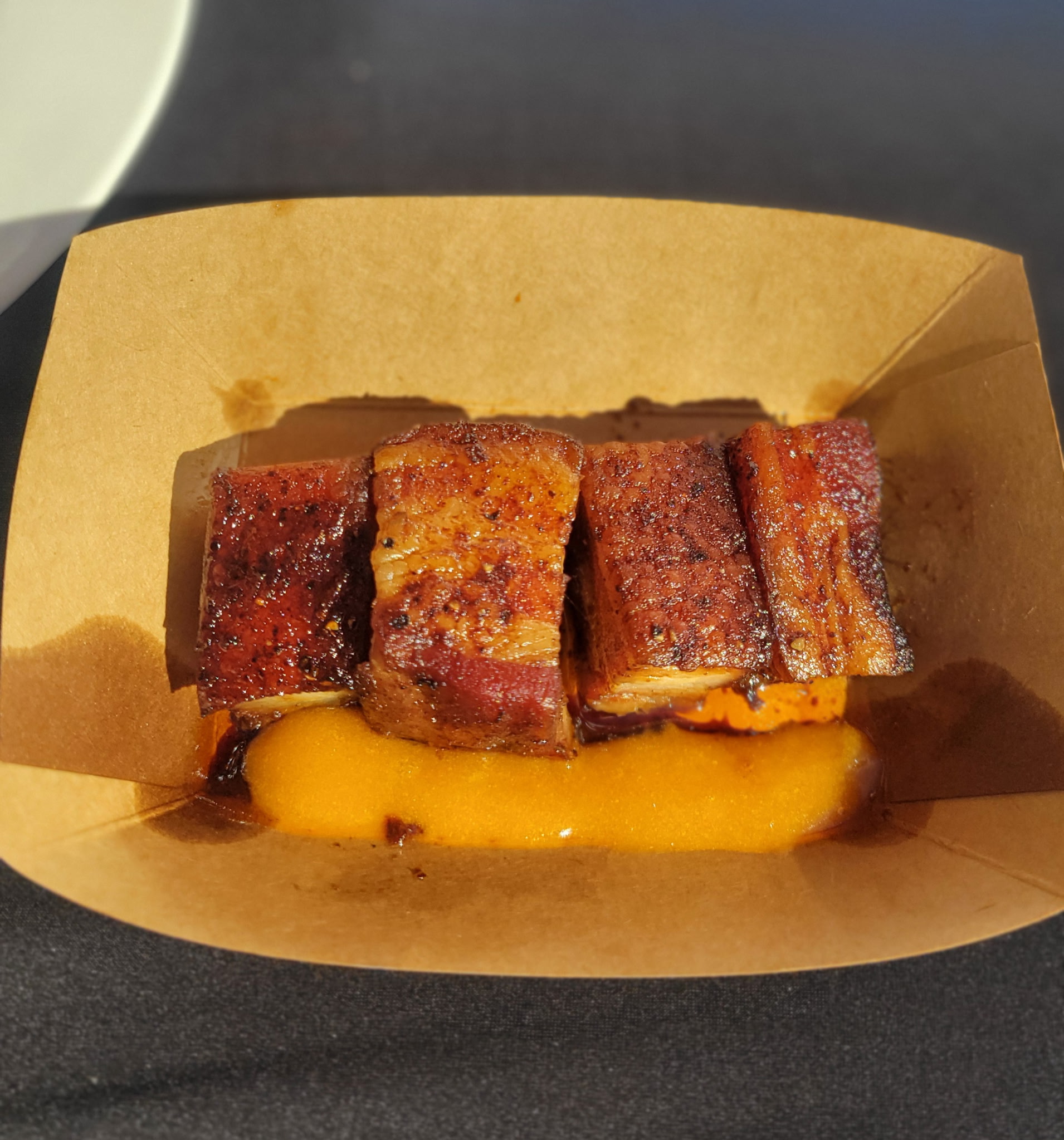 Mango Habanero Pork Belly Bites!