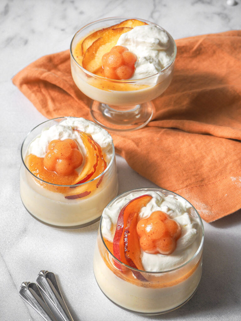 Bourbon Peach Panna Cotta