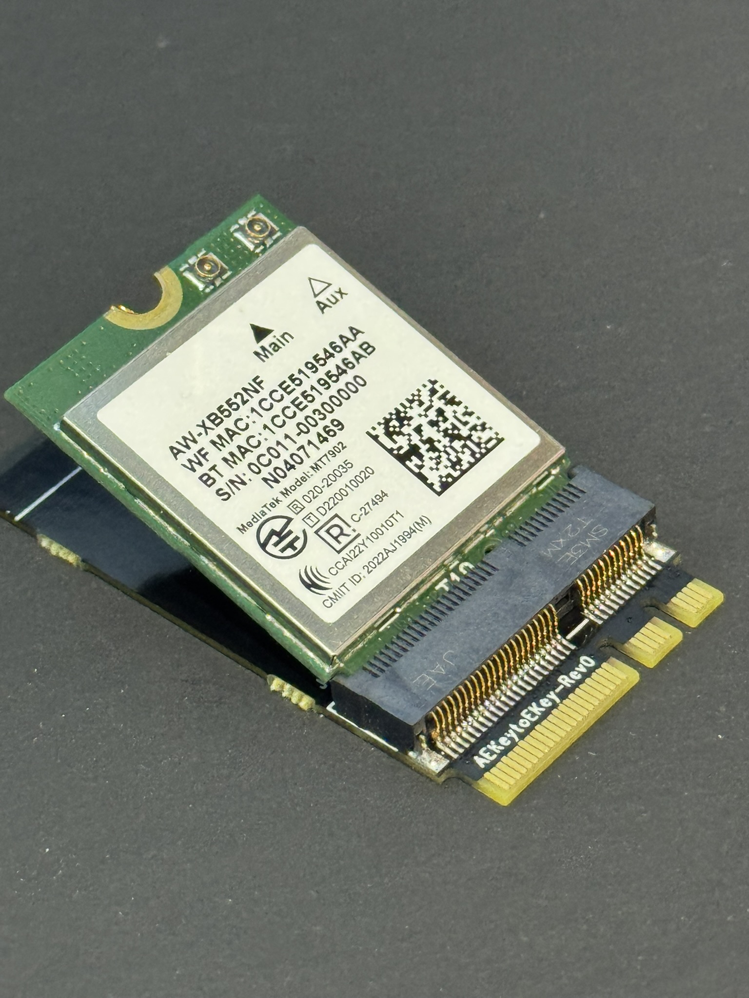 WLAN Pi M.2 AtoE key adapter