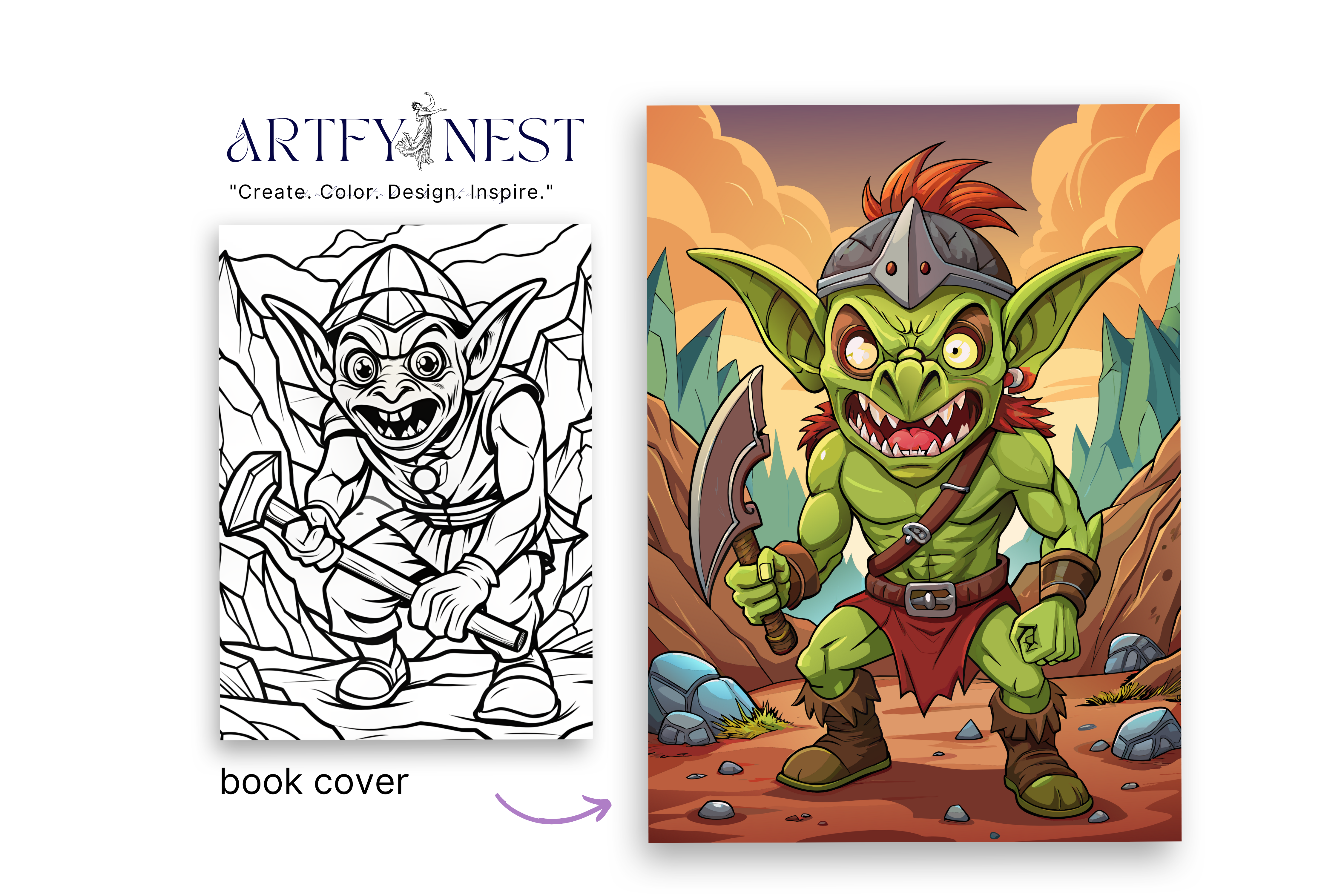 75 Whimsical Mining goblins Pages for Kids & Adults
