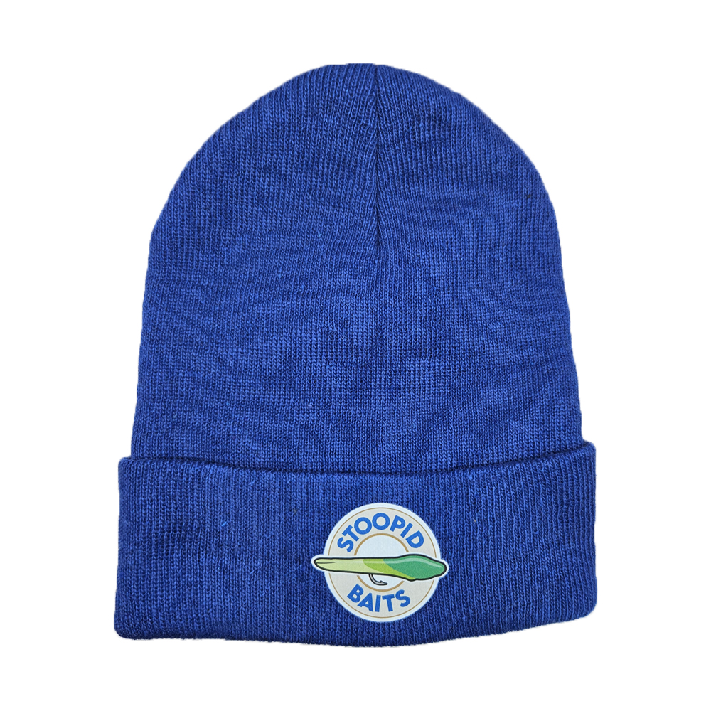 Knit Beanie - Leather Logo Patch
