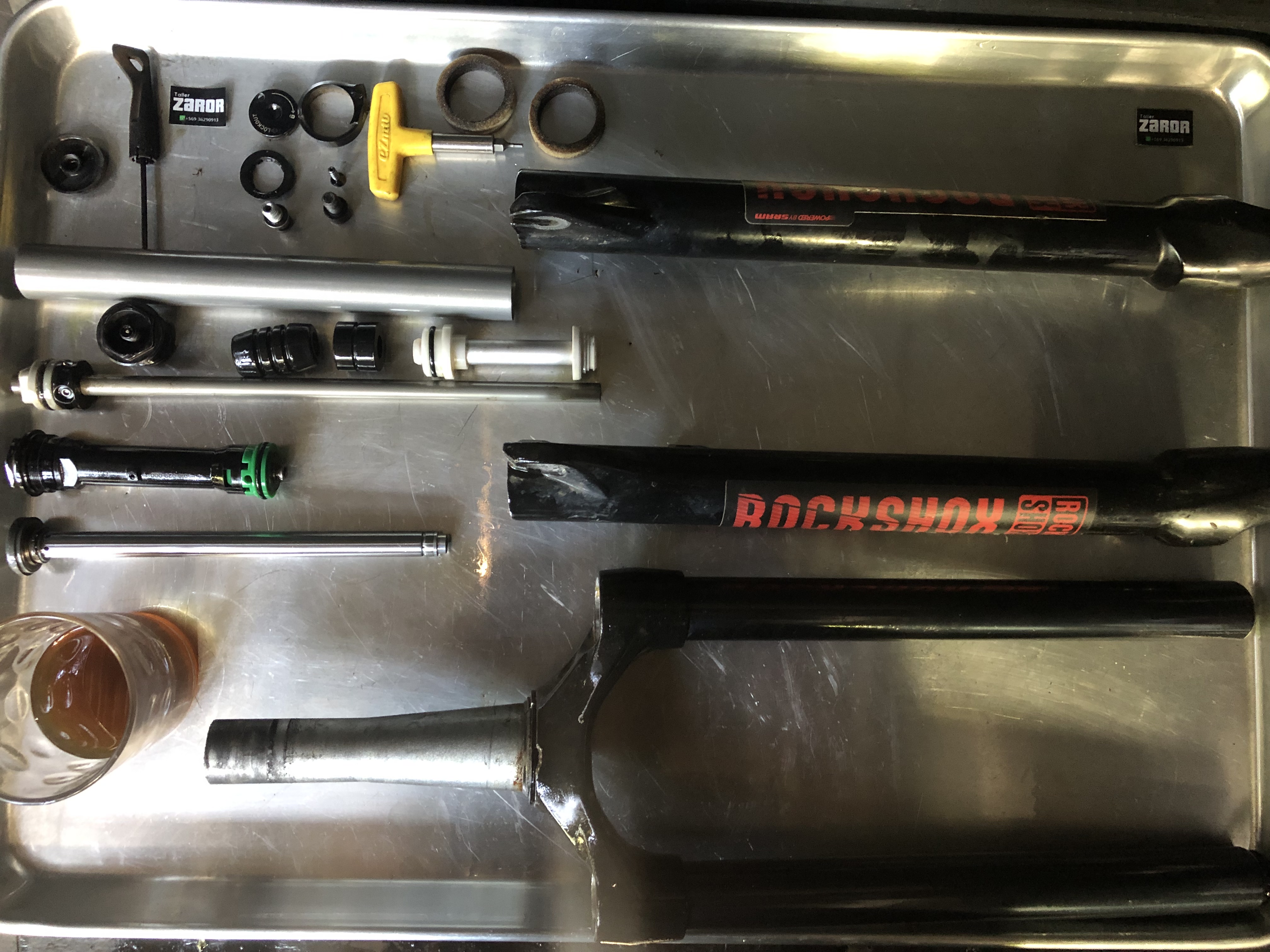 Curso online: Servicio horquilla rockshox Xc 30 tk 