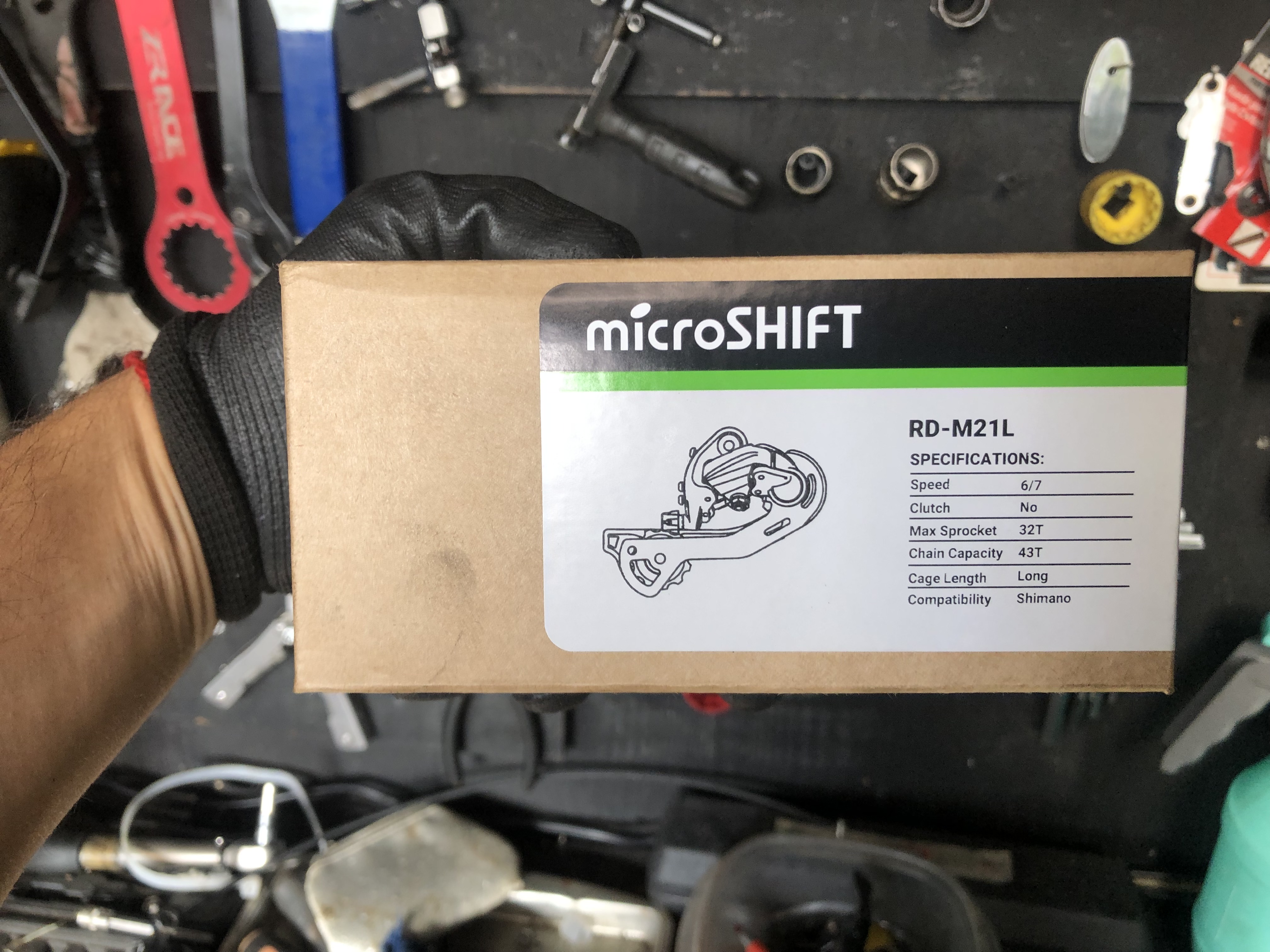 Pata de cambio microshift 6/7 (hasta 8v)