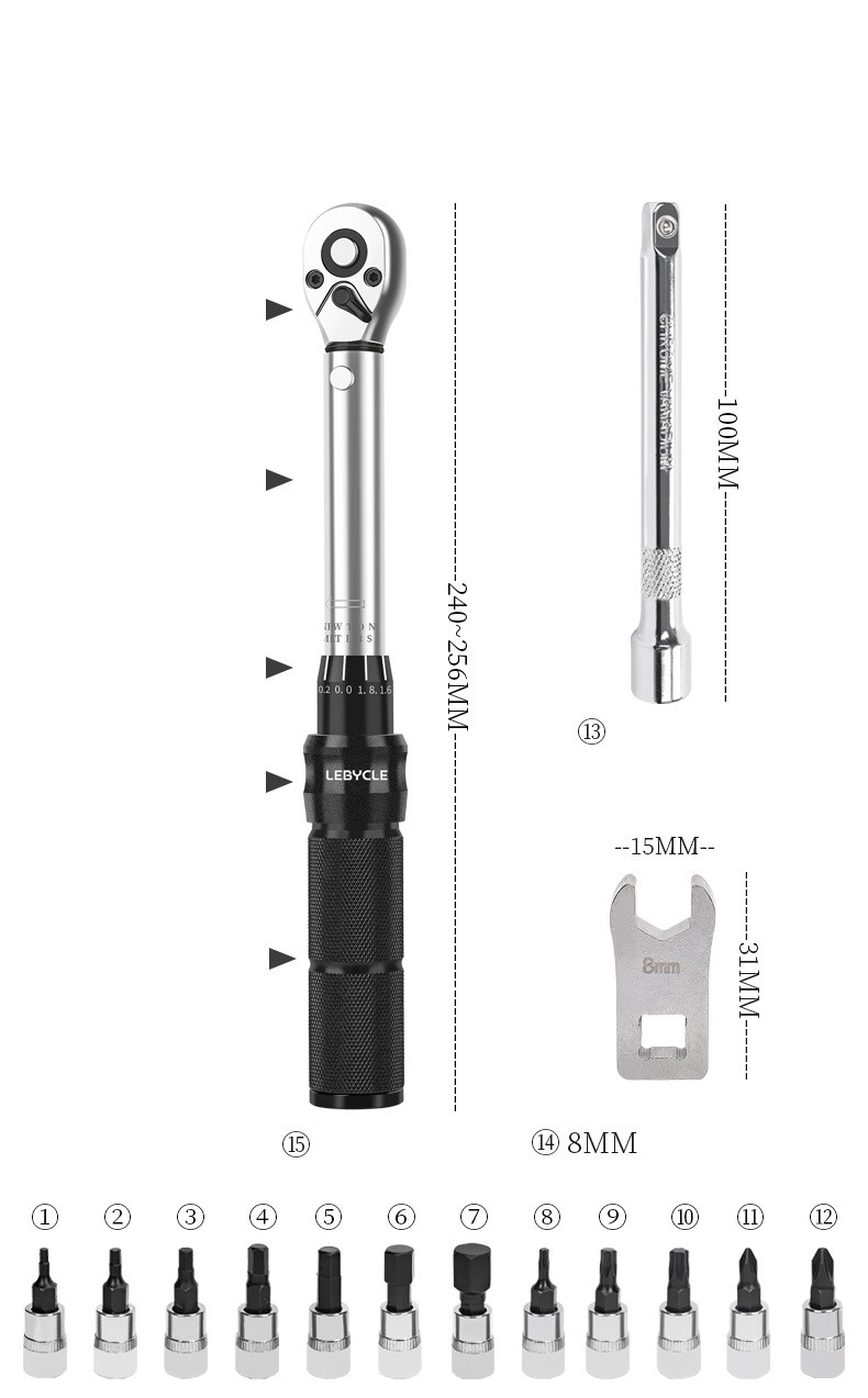 Llave de torque 2 a 24 nm 