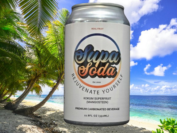 Kokum (Mangosteen) superfruit soda (12 pack)